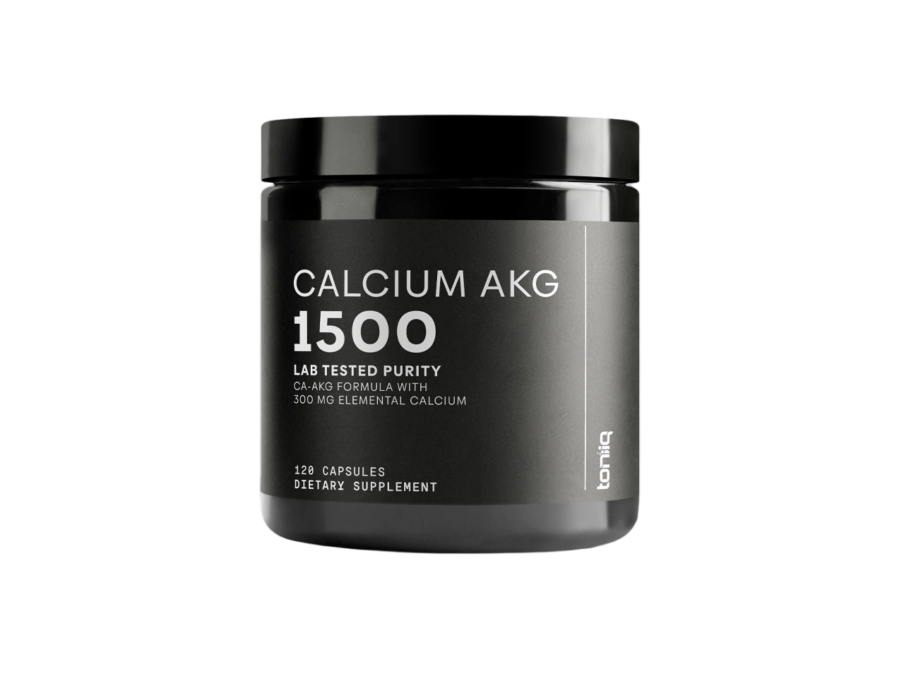 Bottle of Toniiq Calcium AKG 1500 MG 120 capsules