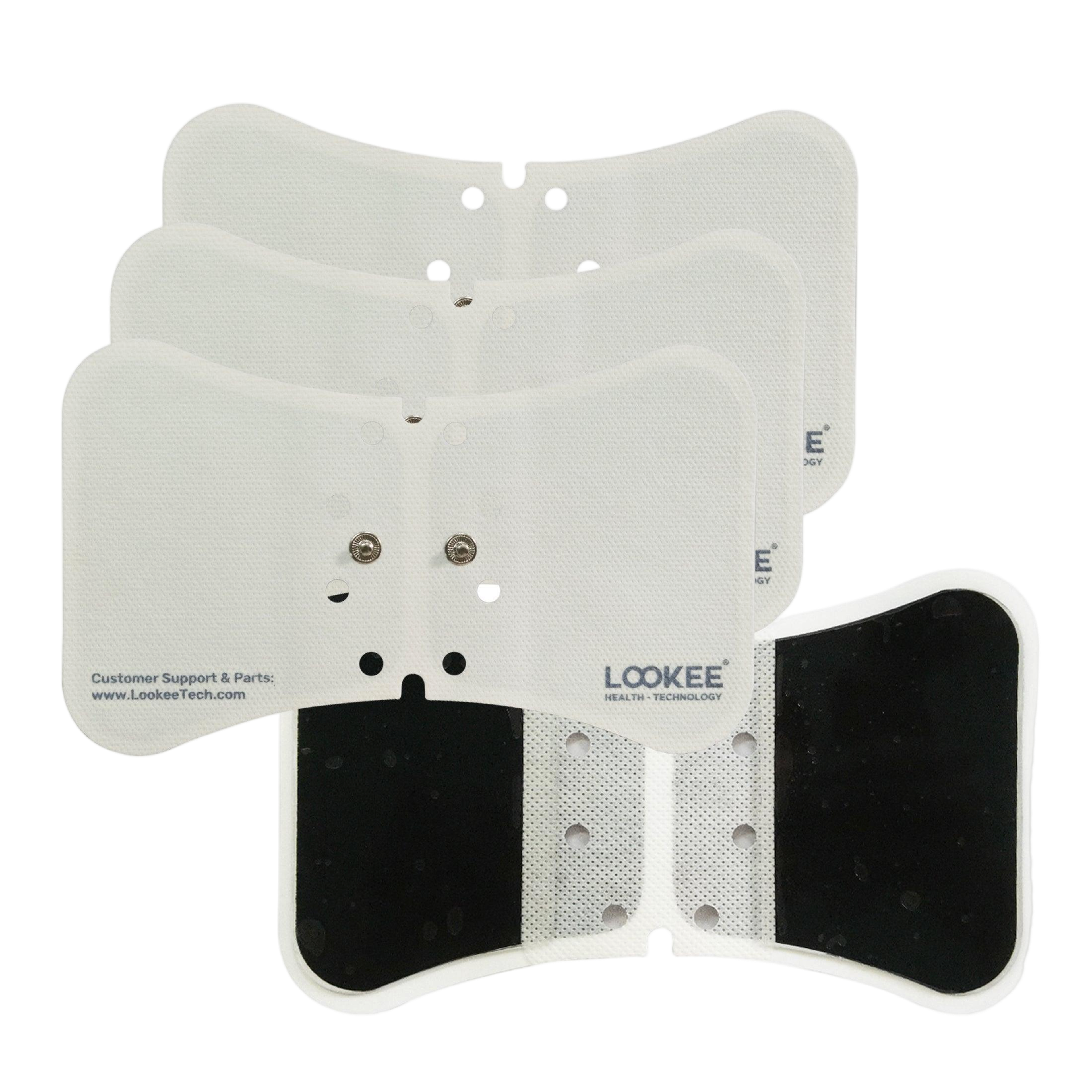 Pack of three LOOKEE TENS unit replacement electrode pads