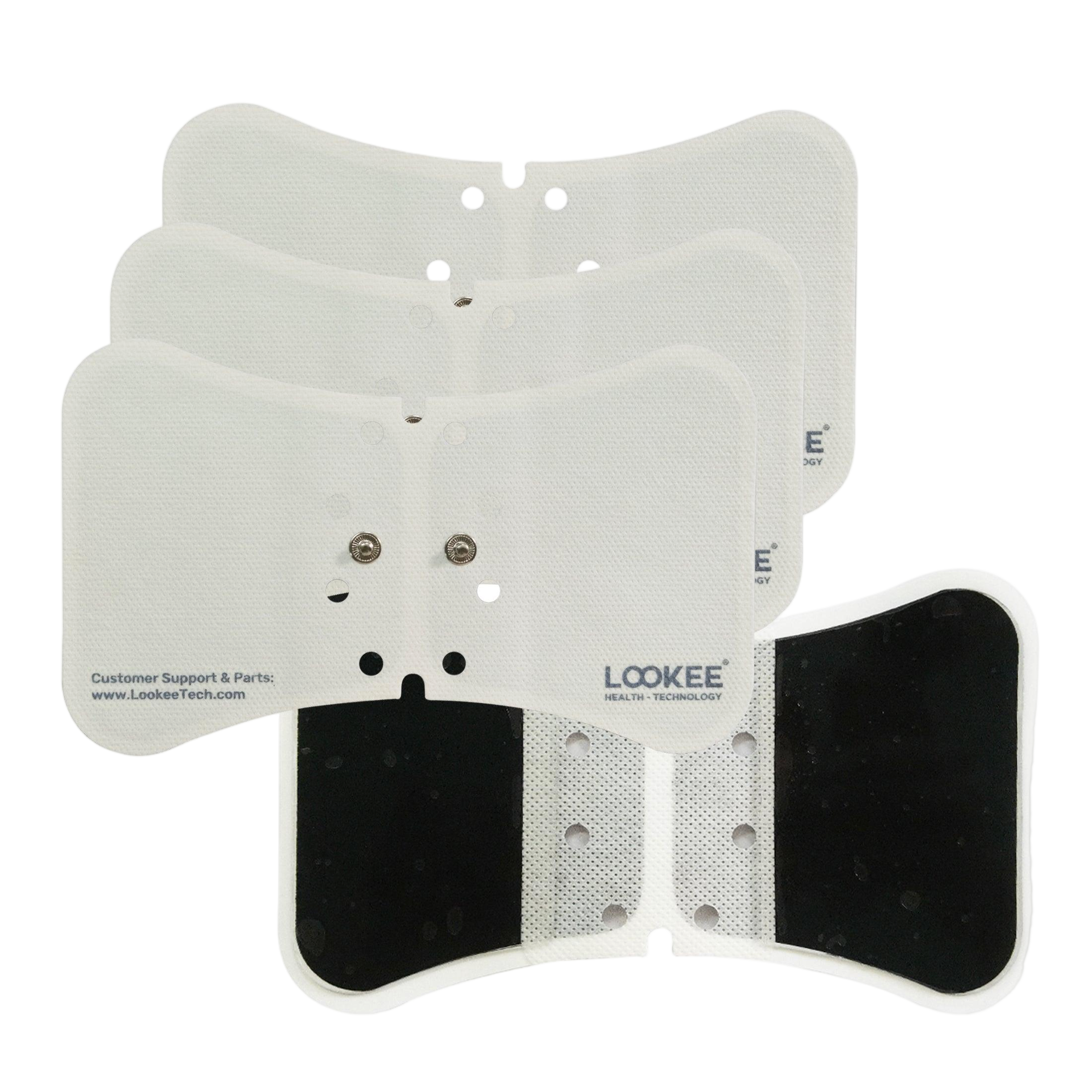 Pack of three LOOKEE TENS unit replacement electrode pads