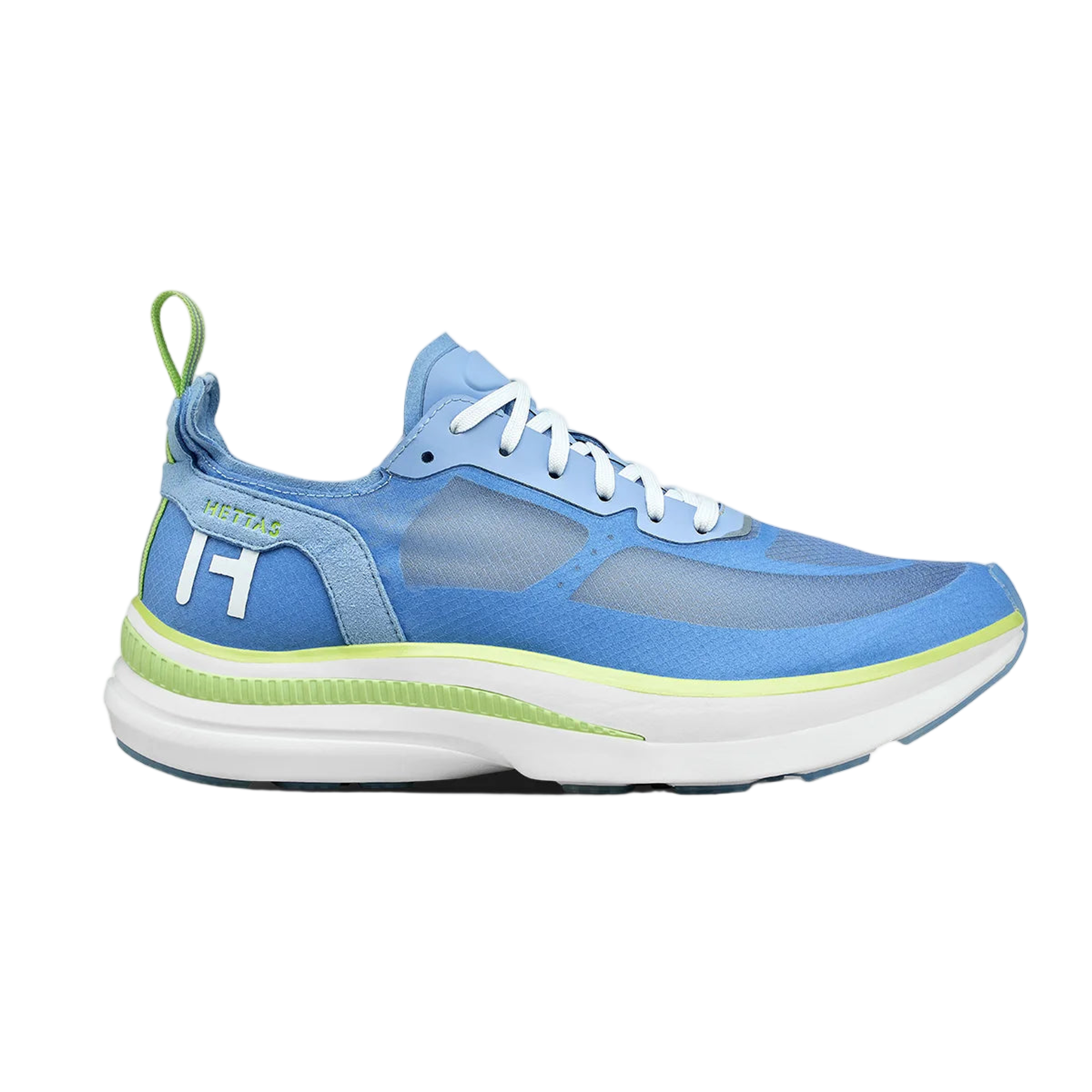 Side view of Hettas Alma Tempo running shoe