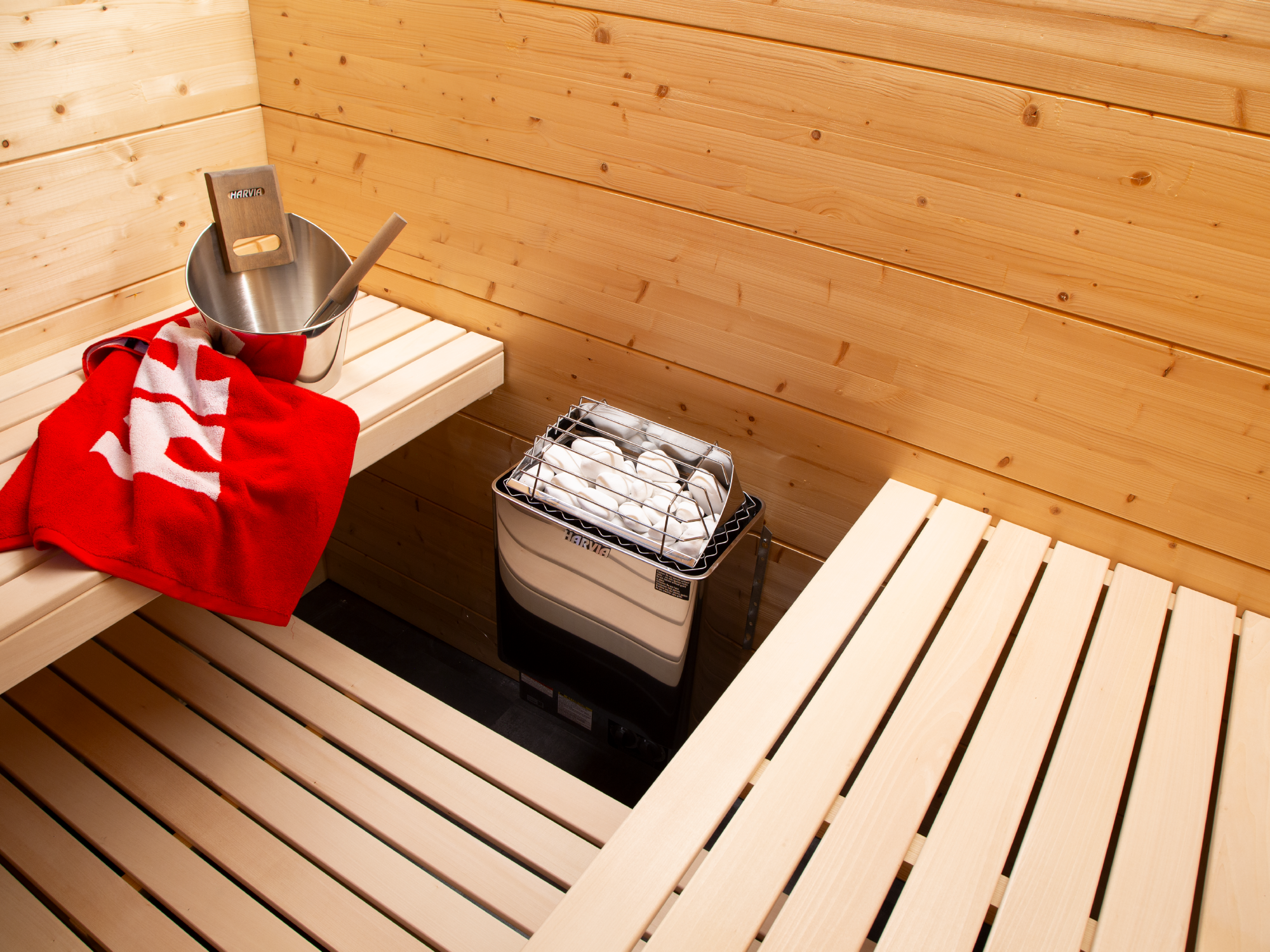 Harvia KIP 4.5kW Sauna Heater Package with Built-In Controls and Stones image 4