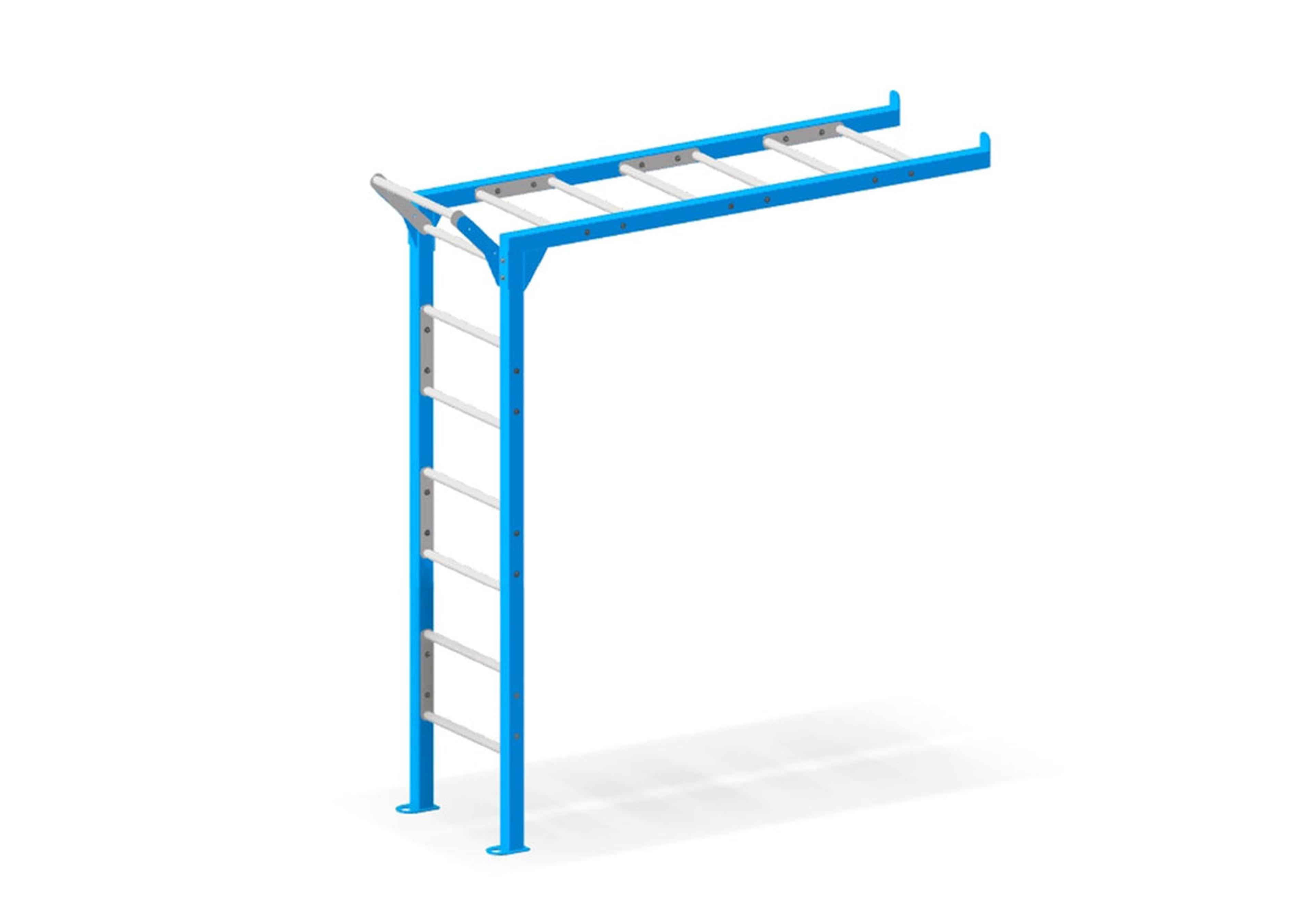 Product image for SuperSesh with Slide / with Monkey Bars / Forest Green in Azure Blue