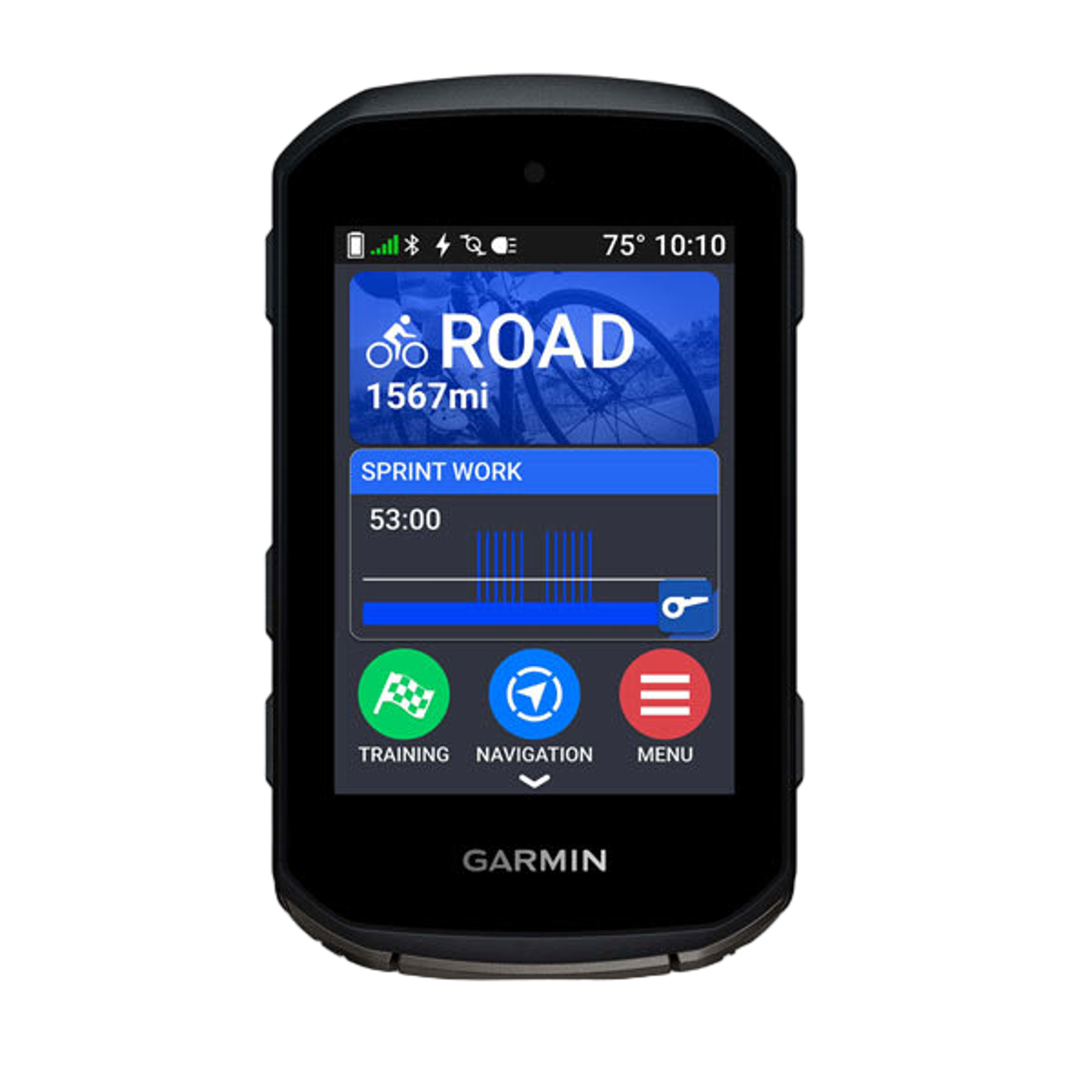 Garmin Edge 850 GPS cycling computer front view