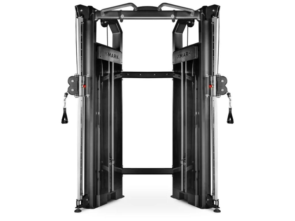 Black XMARK cable crossover machine.