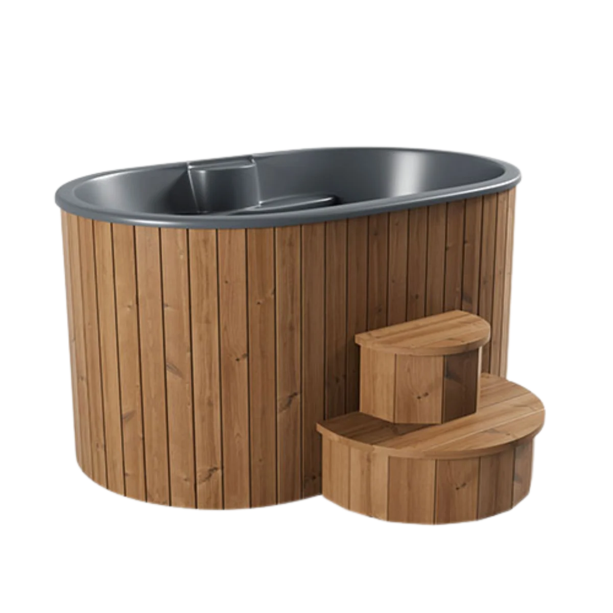 Product image for SaunaLife S2B Cold/Hot Immersion Tub in Natural Thermo Pine