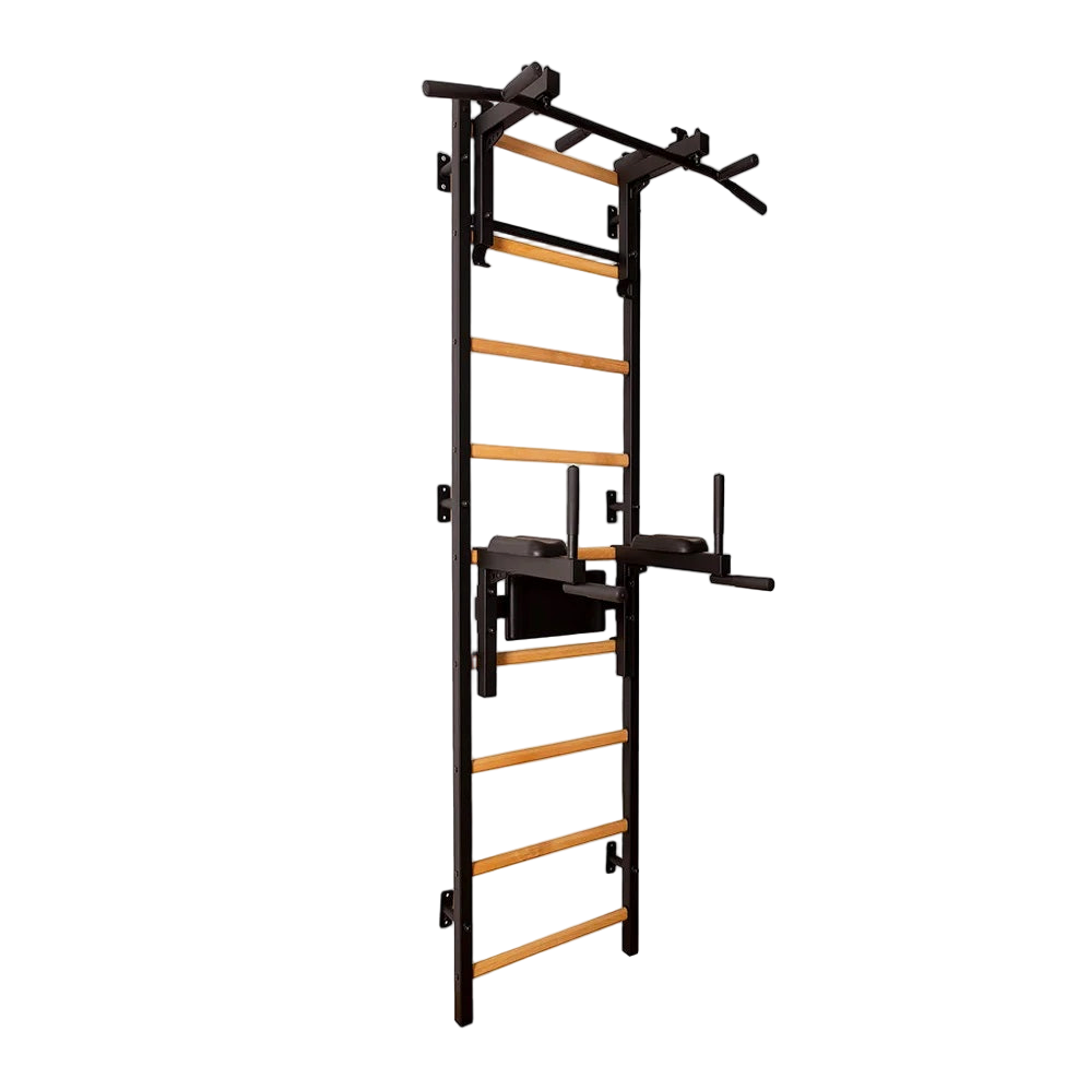 Black BenchK 732B wall bar with pull-up and dip attachments