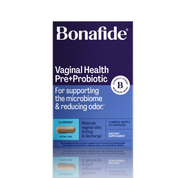 Bonafide Clairvee Vaginal Probiotic for Relief from Odor, Itching & Discharge, 1-Month Supply (15 Capsules)