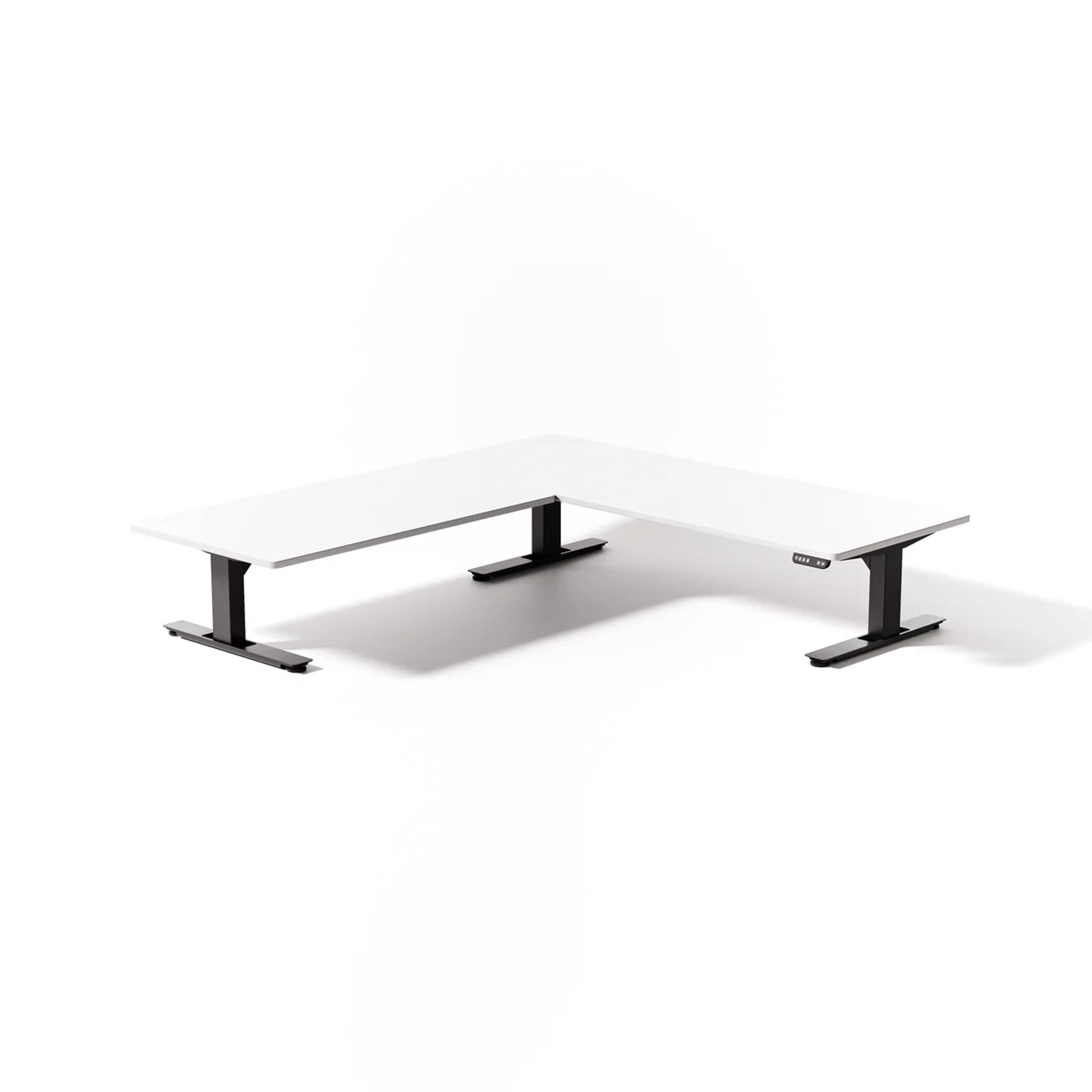Product image for Uppeal Lowdesk Ultra L-Shape Standing Desk in Black