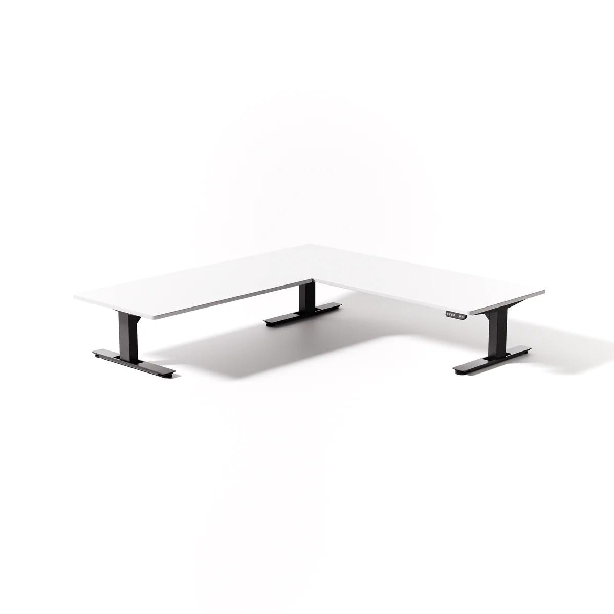 Product image for Uppeal Lowdesk Ultra L-Shape Standing Desk in Black