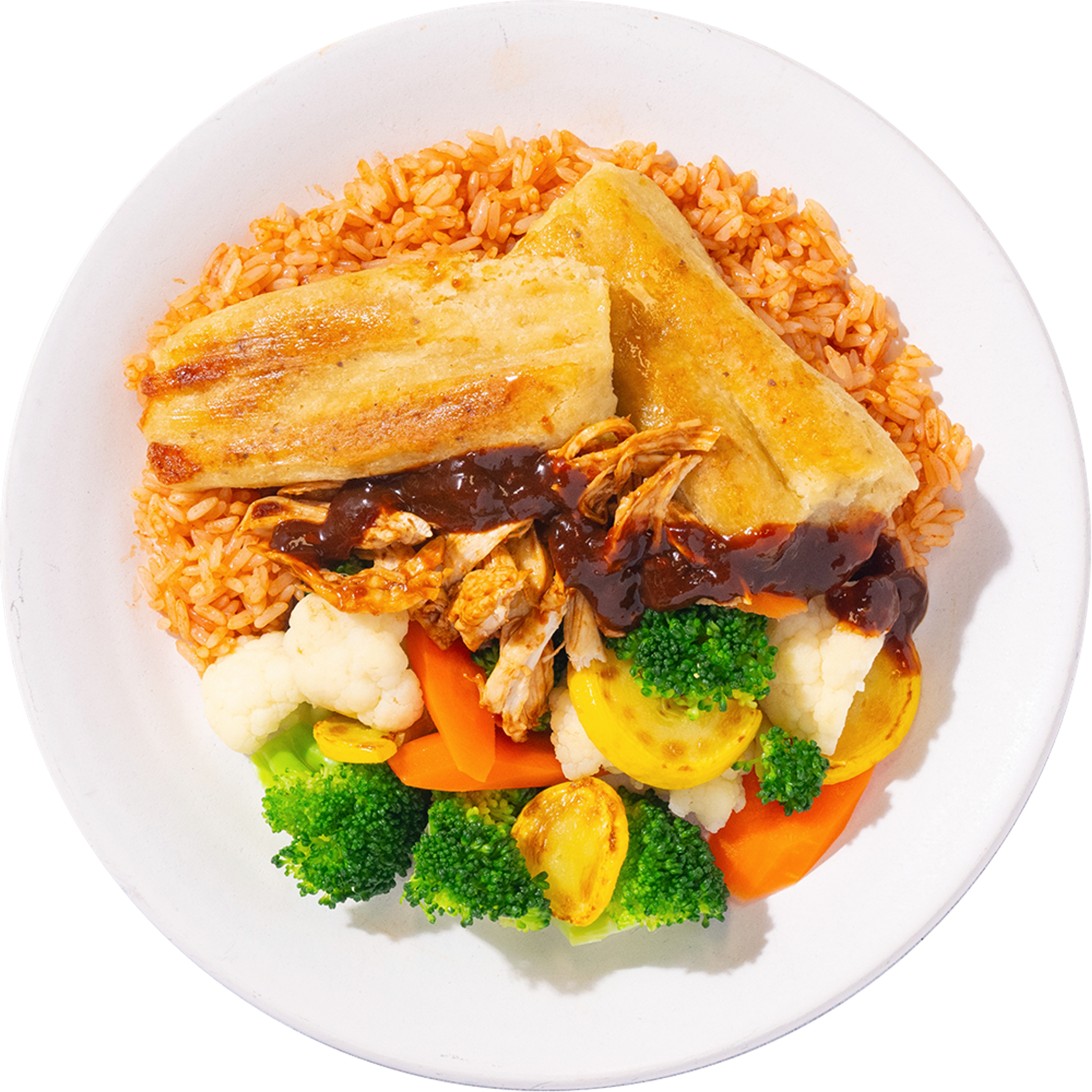 Red Enchilada Chicken Tamale