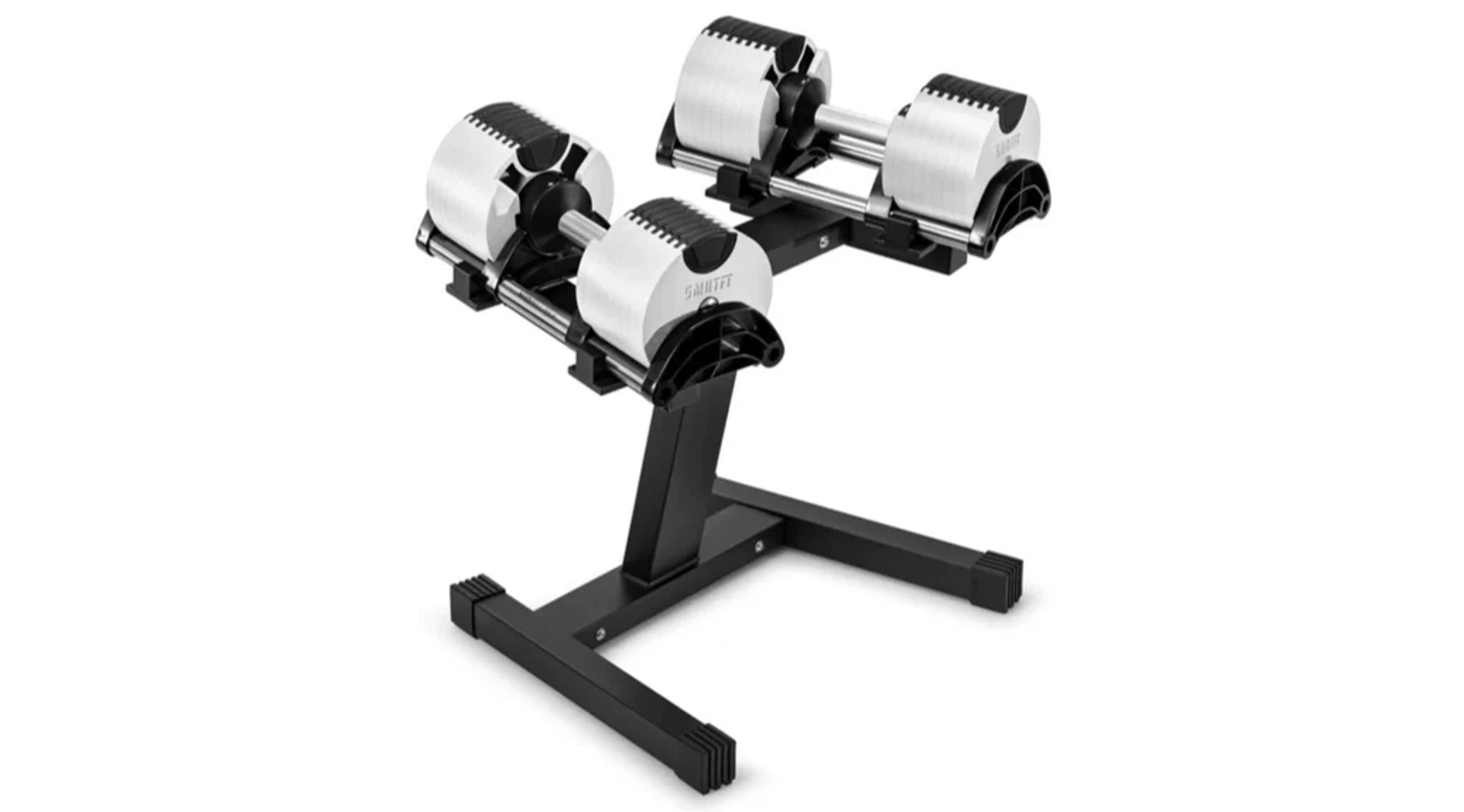 SMRTFT NÜOBELL 80lb Adjustable Dumbbells in Tactical Green