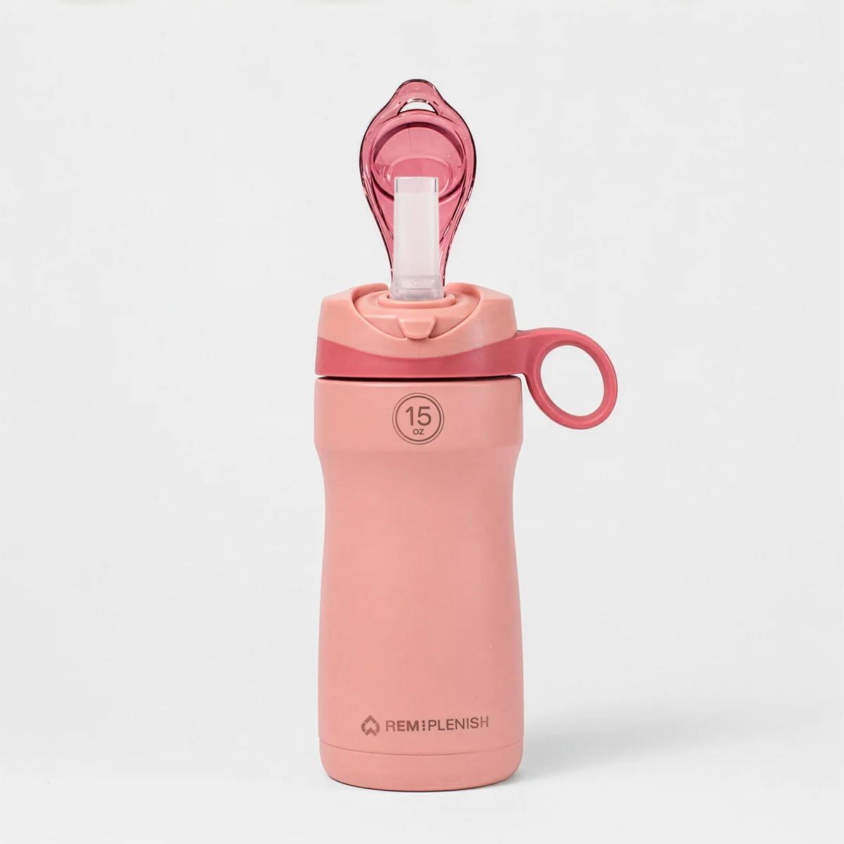 Product image for REMplenish 15oz Stainless-Steel Bottle Kit in Coral Skies
