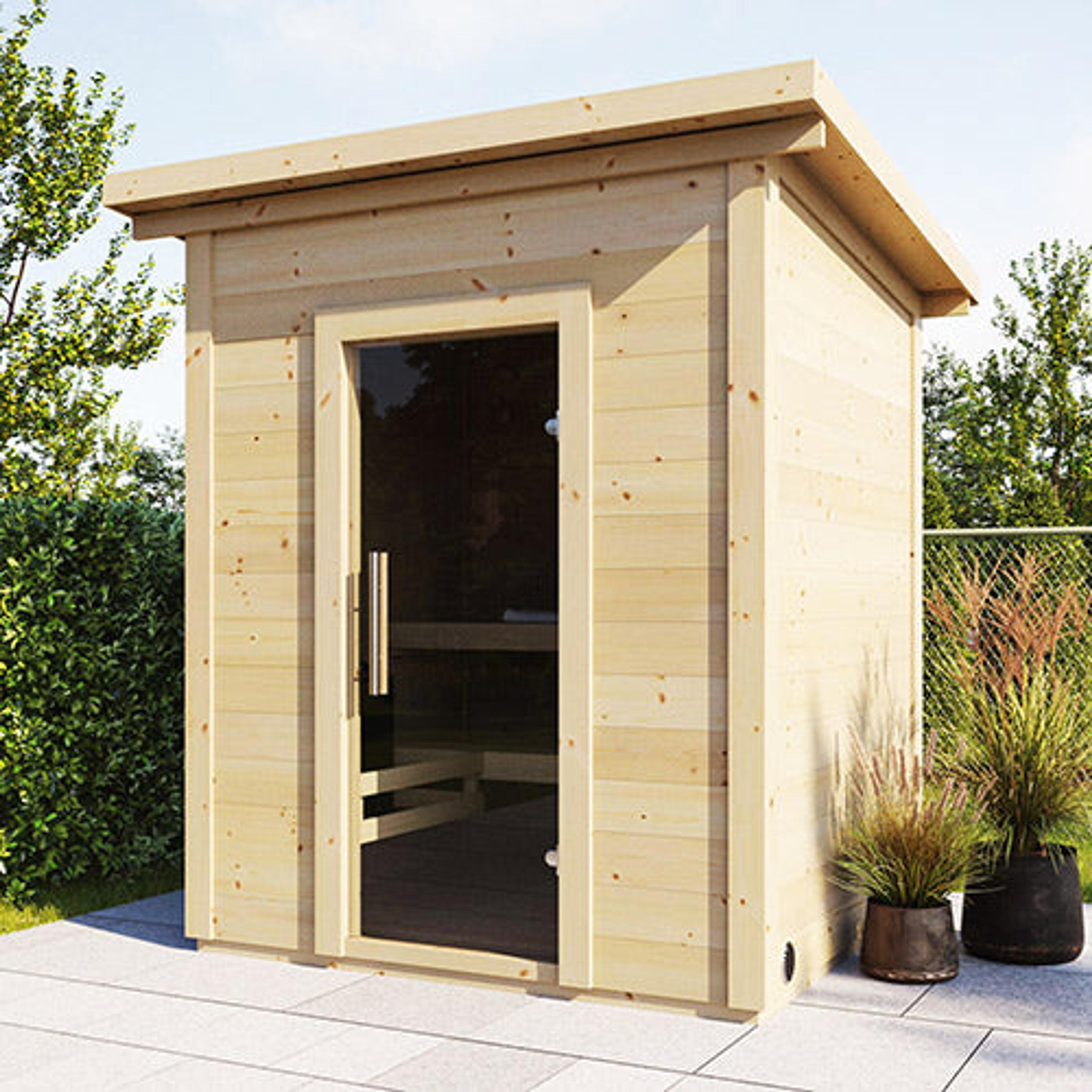 SaunaLife Garden G2 Outdoor Home Sauna Kit | 4 Person Sauna image 2