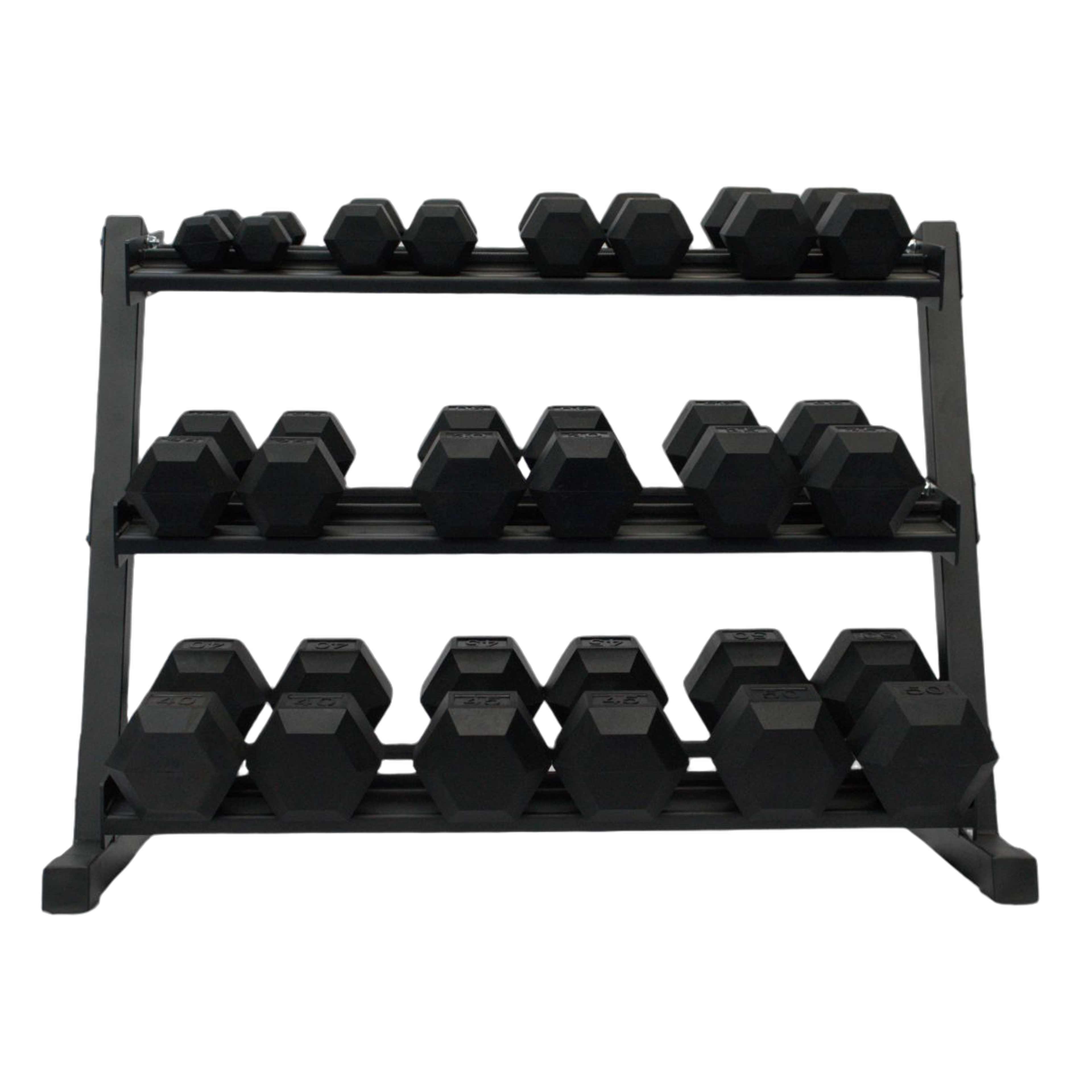 5-50 LB Dumbbell Set with Free Rack