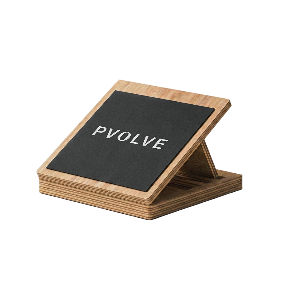 Angled view of the Pvolve slant board