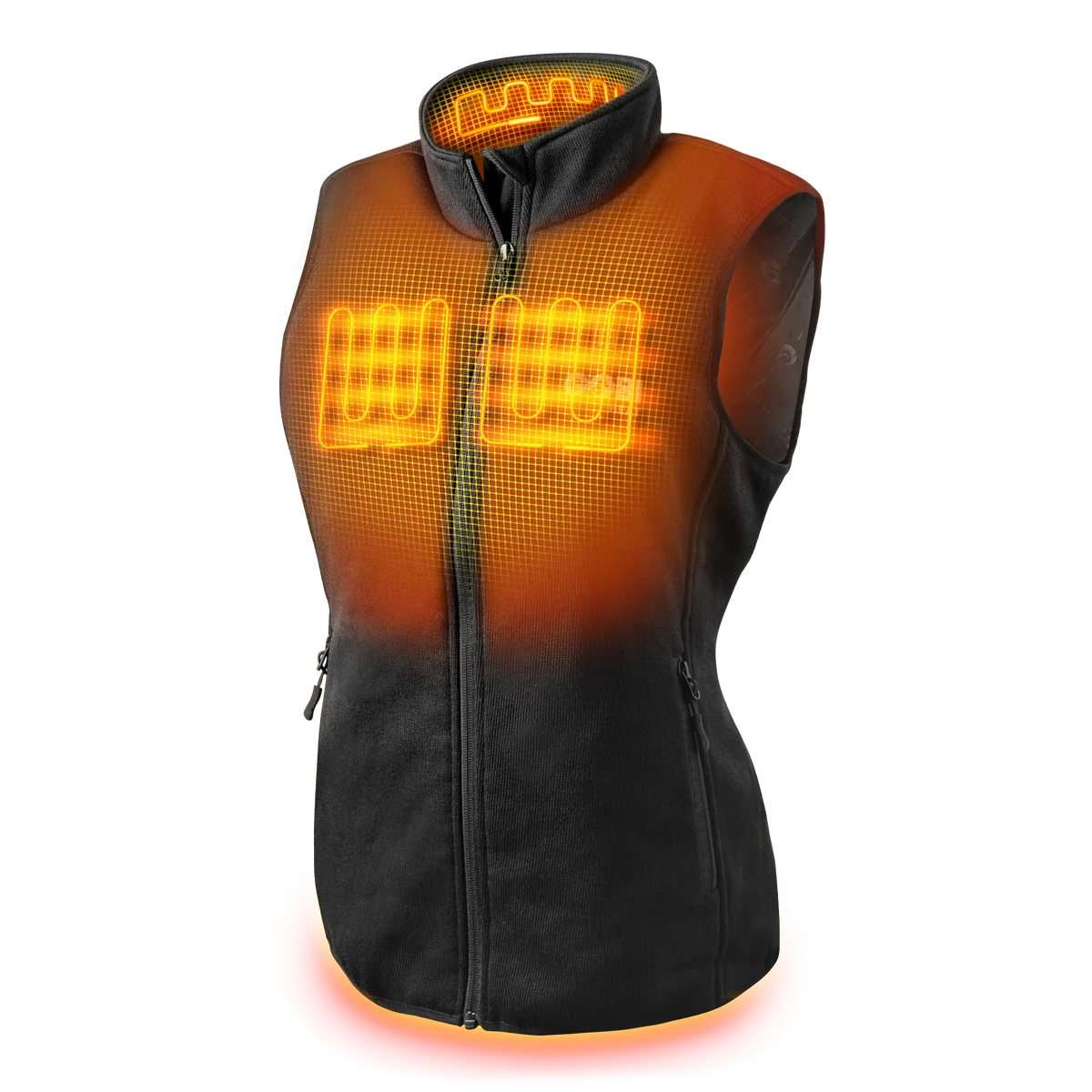 Sierra Heated Knit Vest - Women's in Onyx