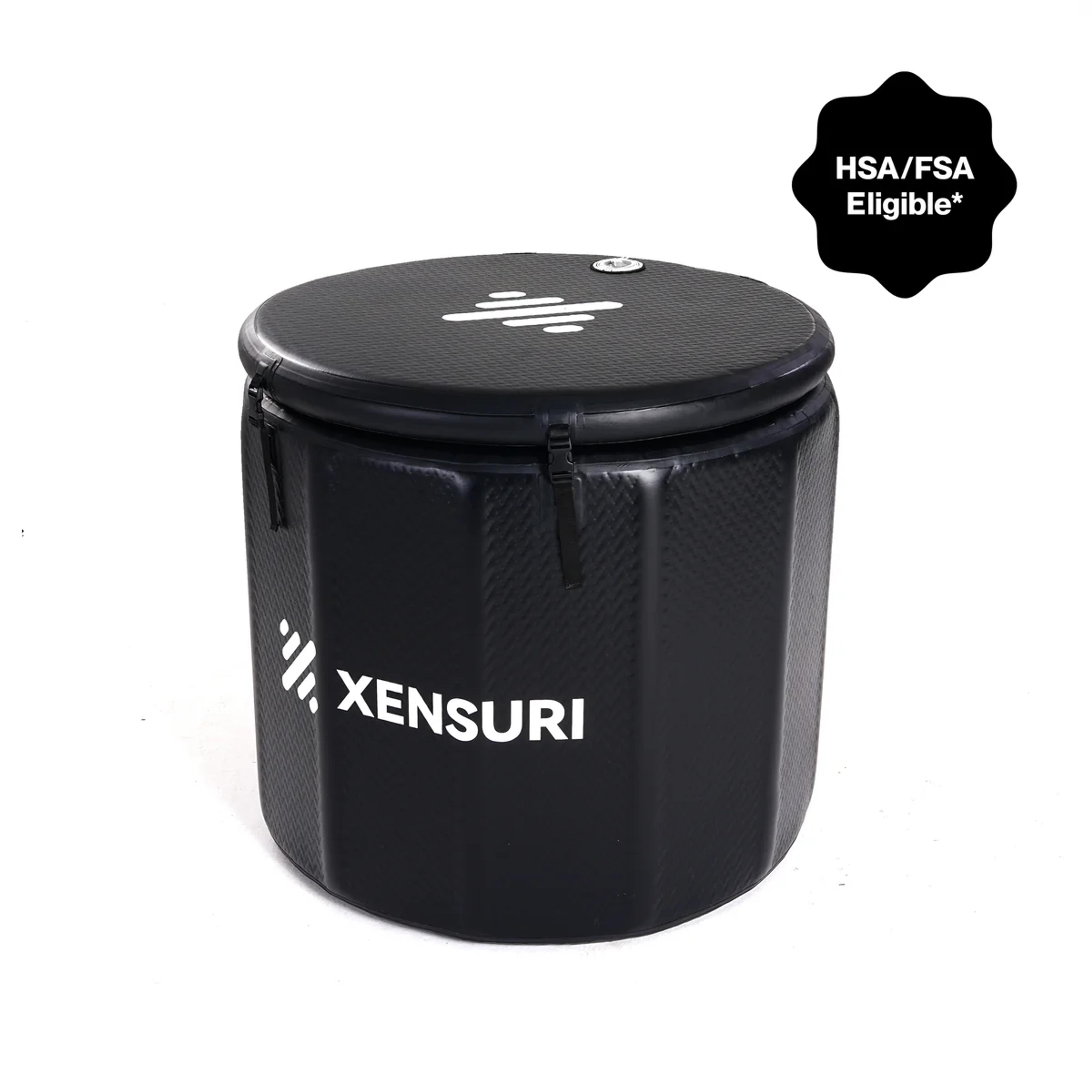 Product image for XENSURI Lite X Portable Cold Plunge Barrel - Black / + Chiller Mini2 in Black