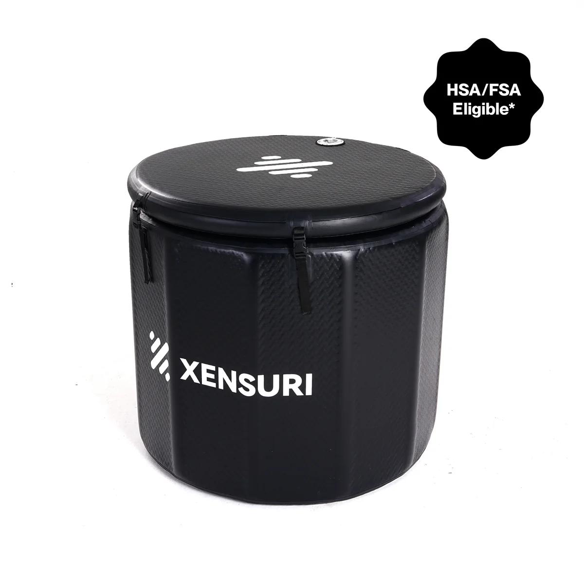 Product image for XENSURI Lite X Portable Cold Plunge Barrel - Black / + Chiller Mini2 in Black