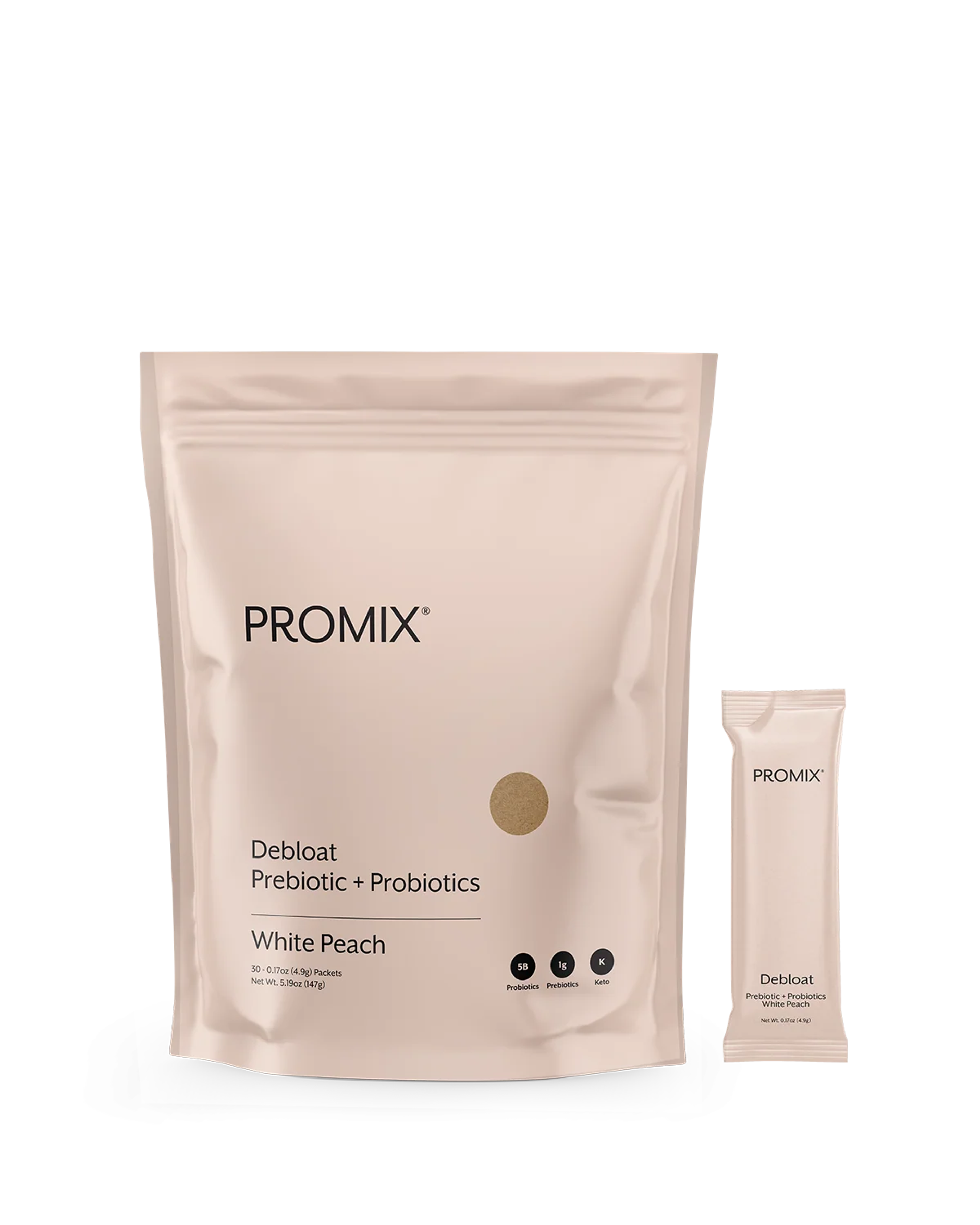Promix White Peach Debloat Prebiotic + Probiotic