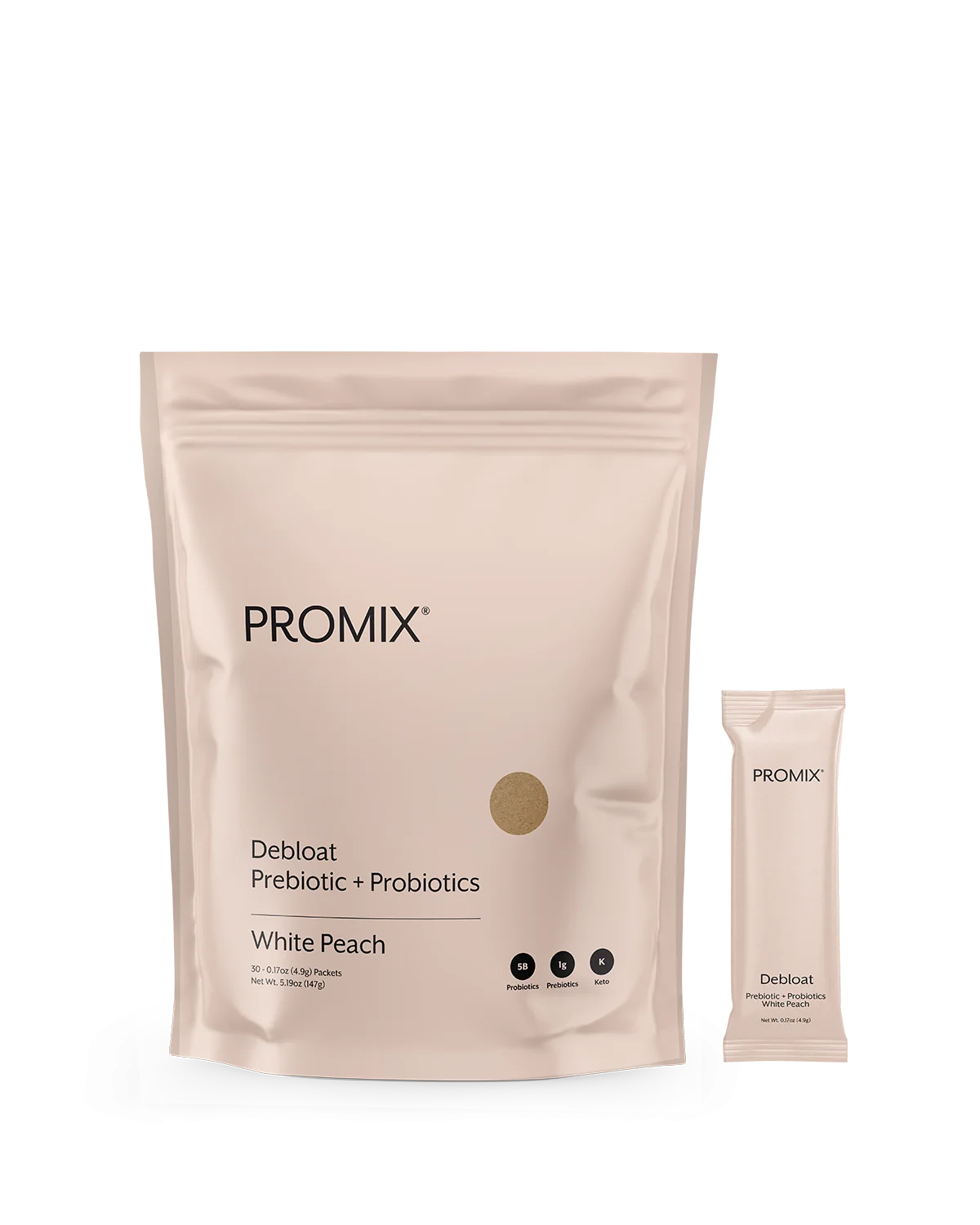 Promix White Peach Debloat Prebiotic + Probiotic
