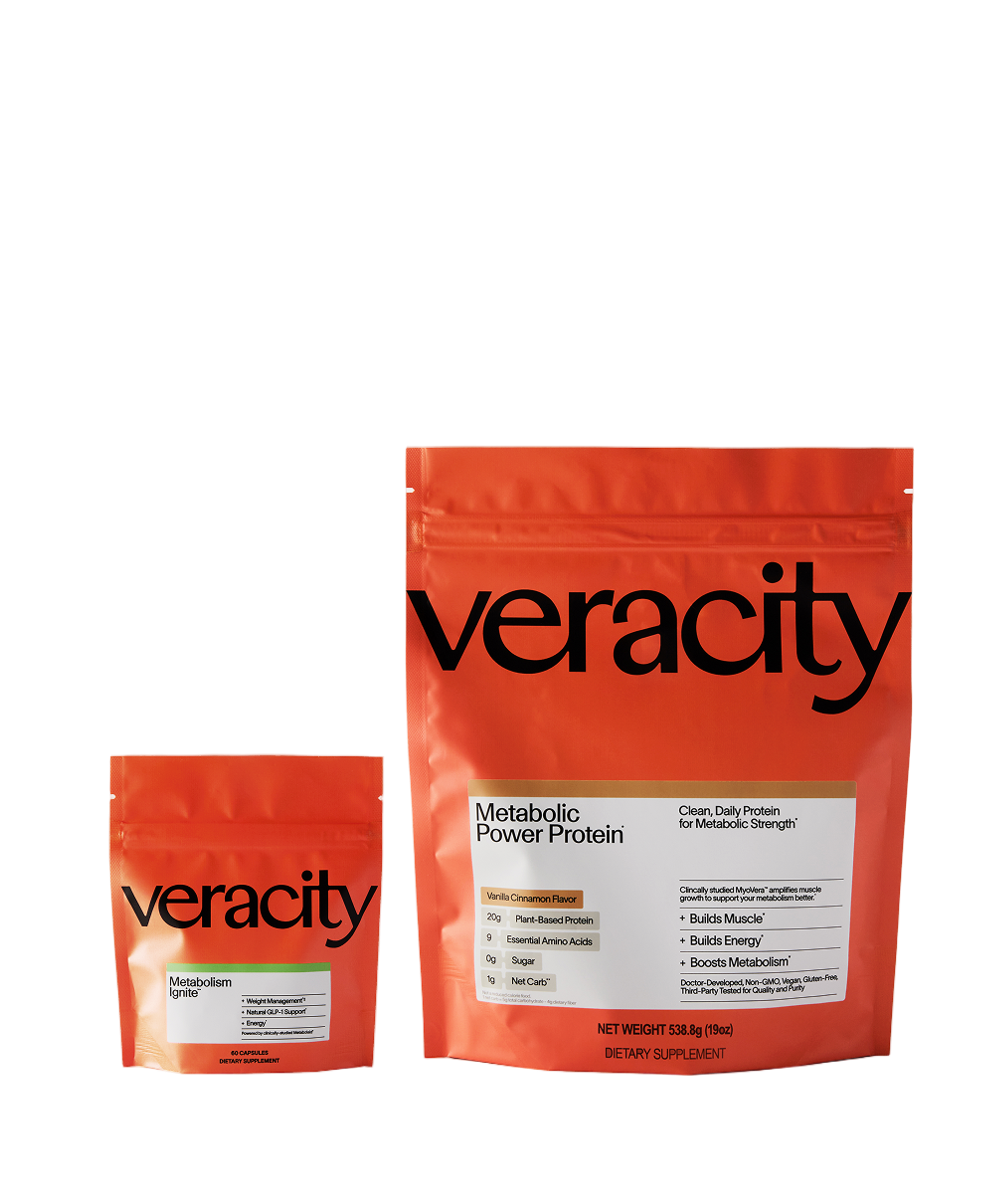 Metabolism and Power Protein Set boxes with gift badge