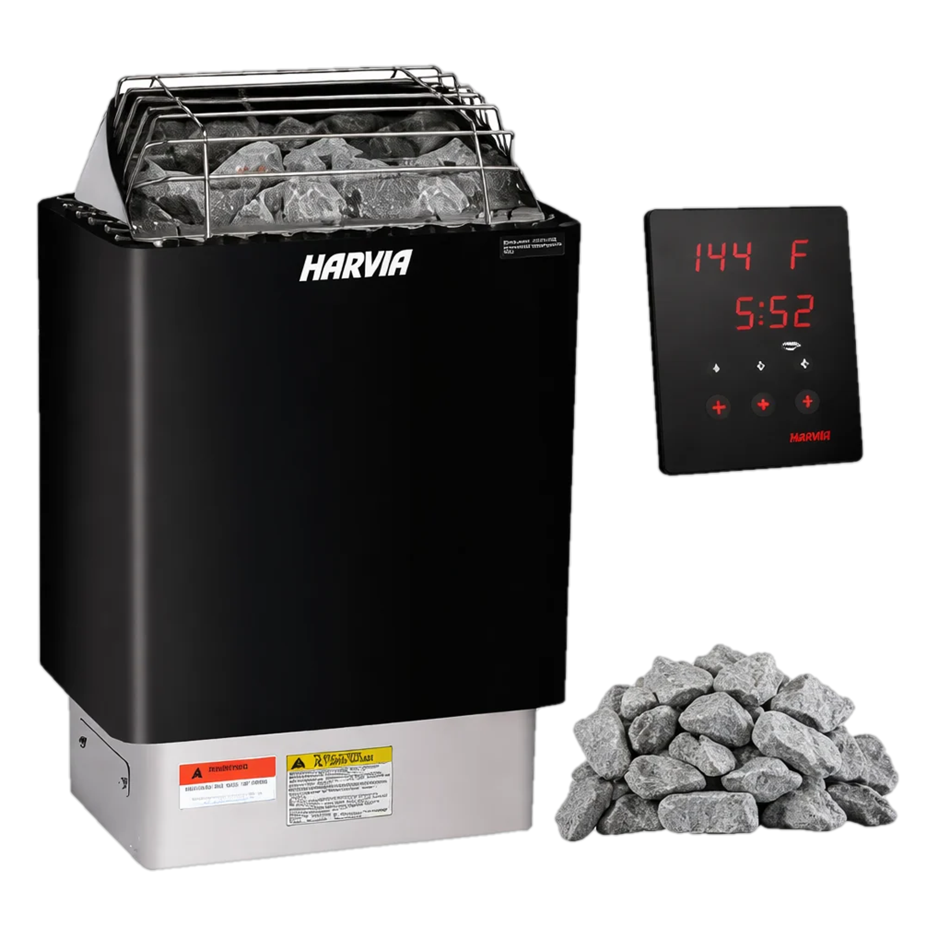 Harvia KIP80W 8kW 240V Electric Sauna Heater - Black Package