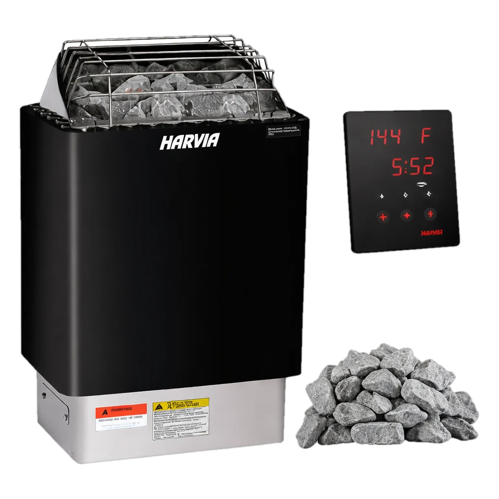 Harvia KIP80W 8kW 240V Electric Sauna Heater - Black Package