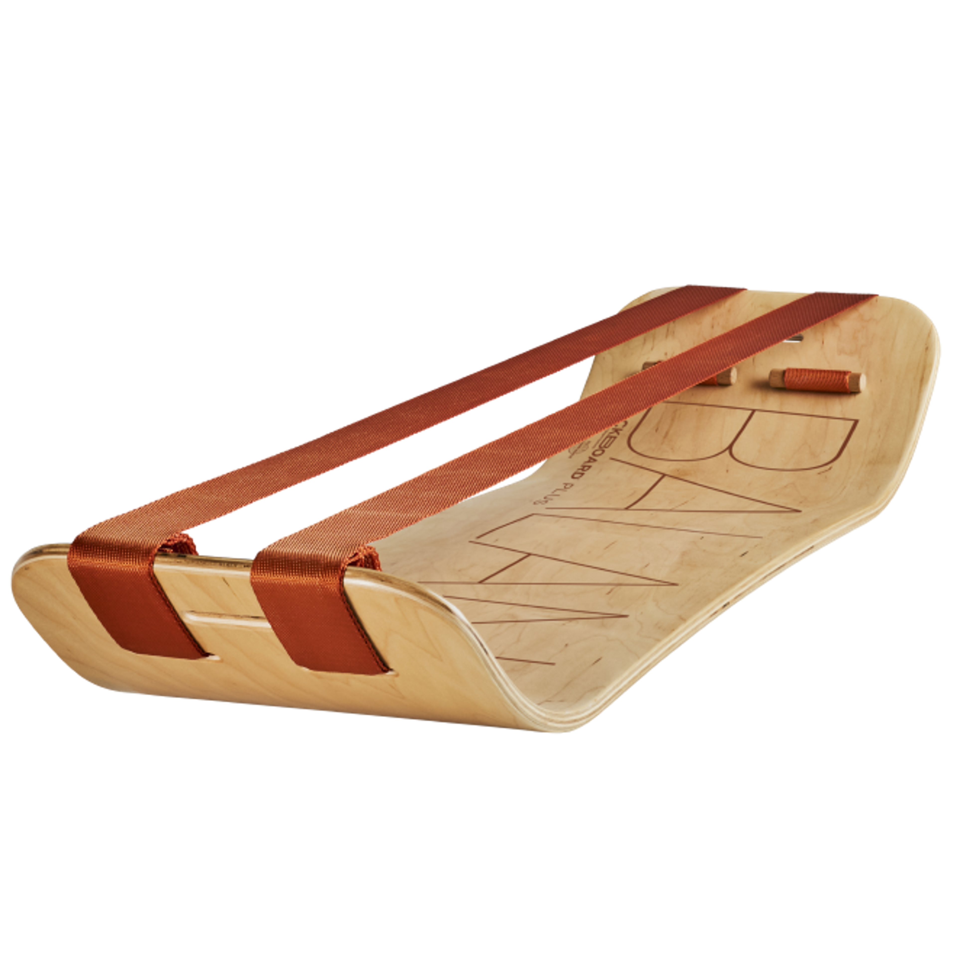 Balance board shown at a left angle view