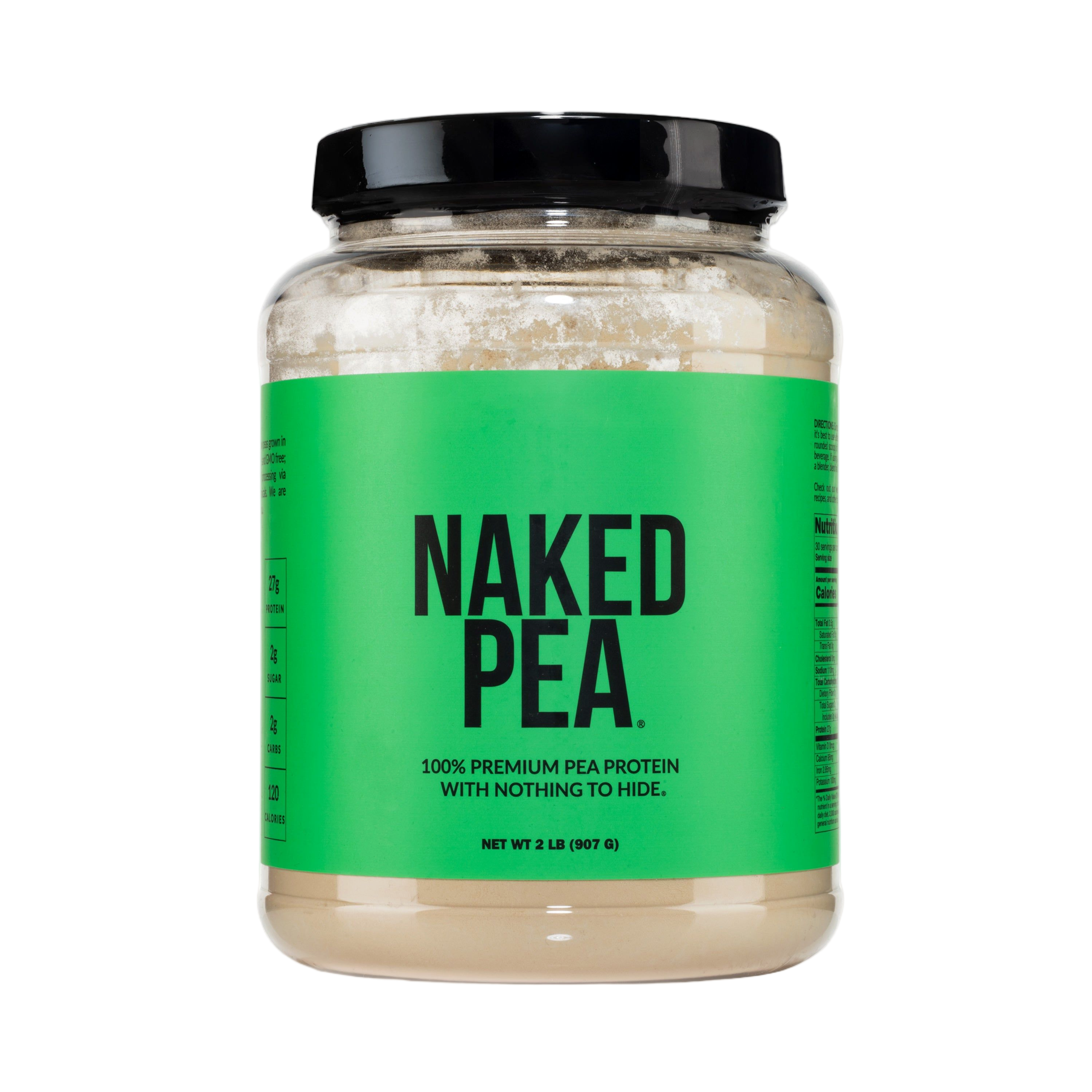 Bag of unflavored pea protein powder, 2lb size