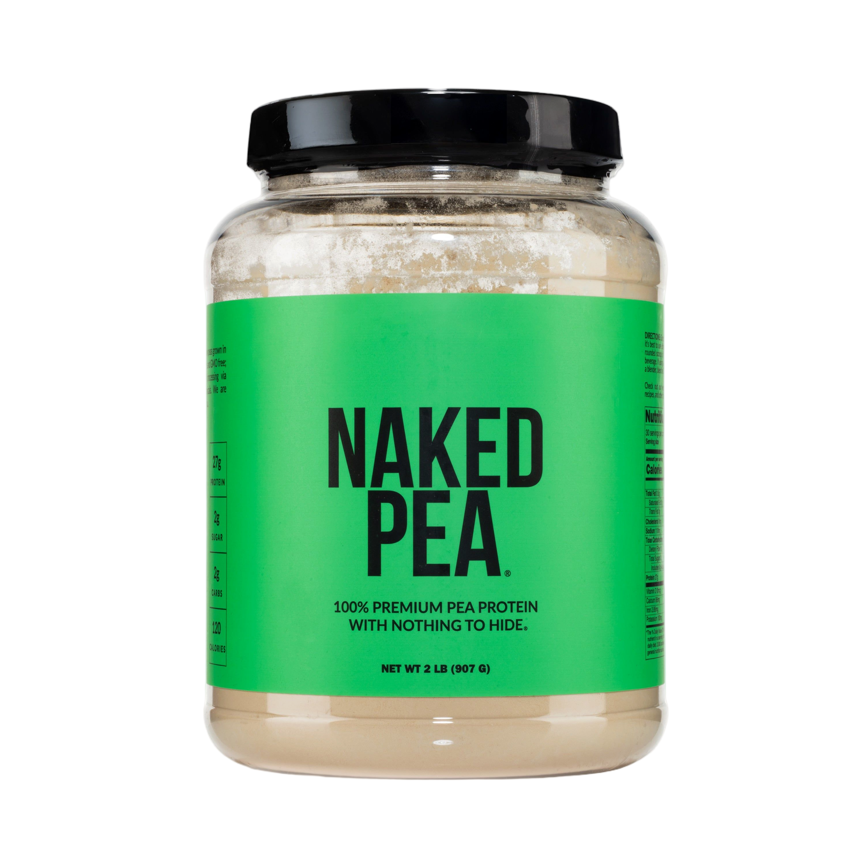 Bag of unflavored pea protein powder, 2lb size