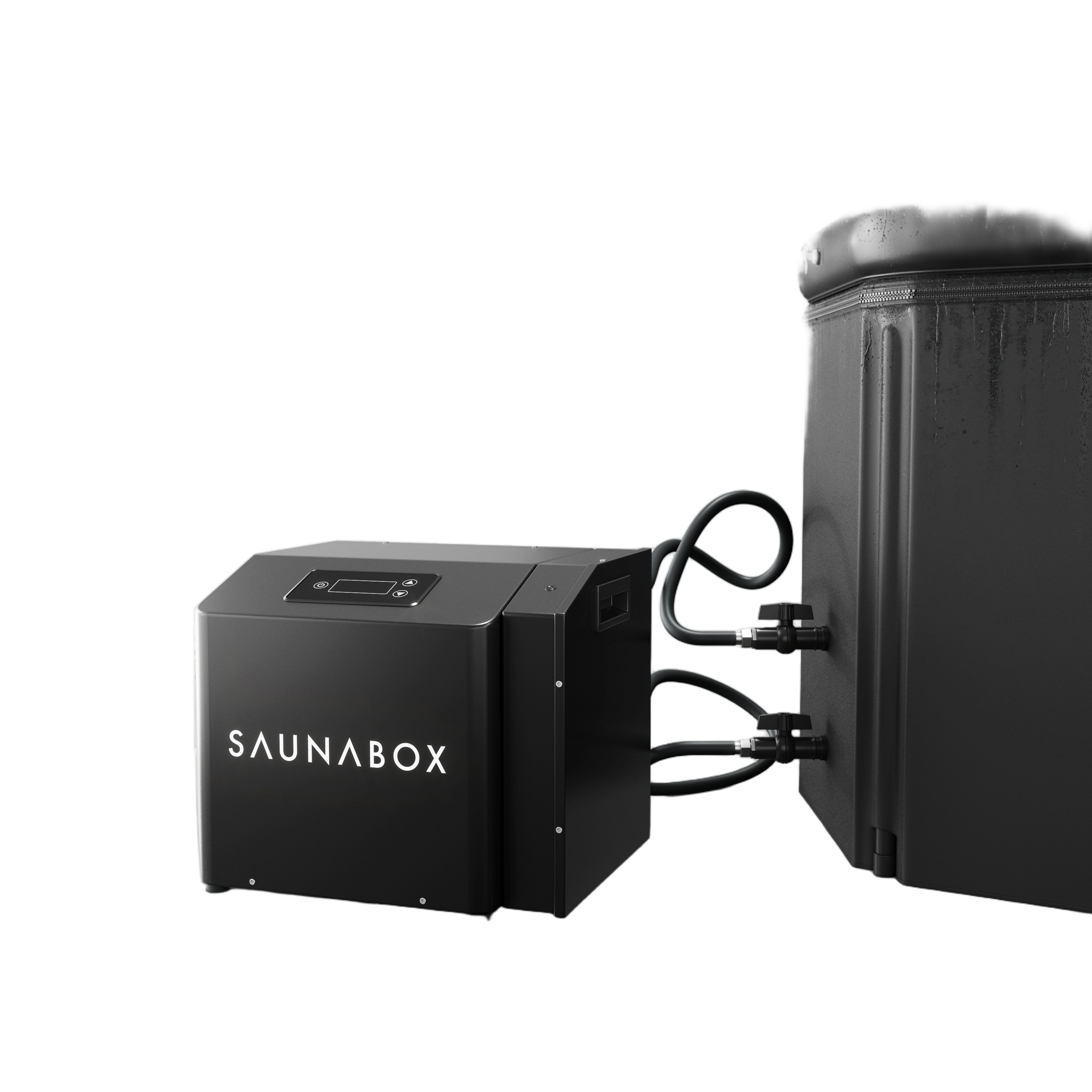 Rendered image of the SaunaBox PlungeBox water chiller unit