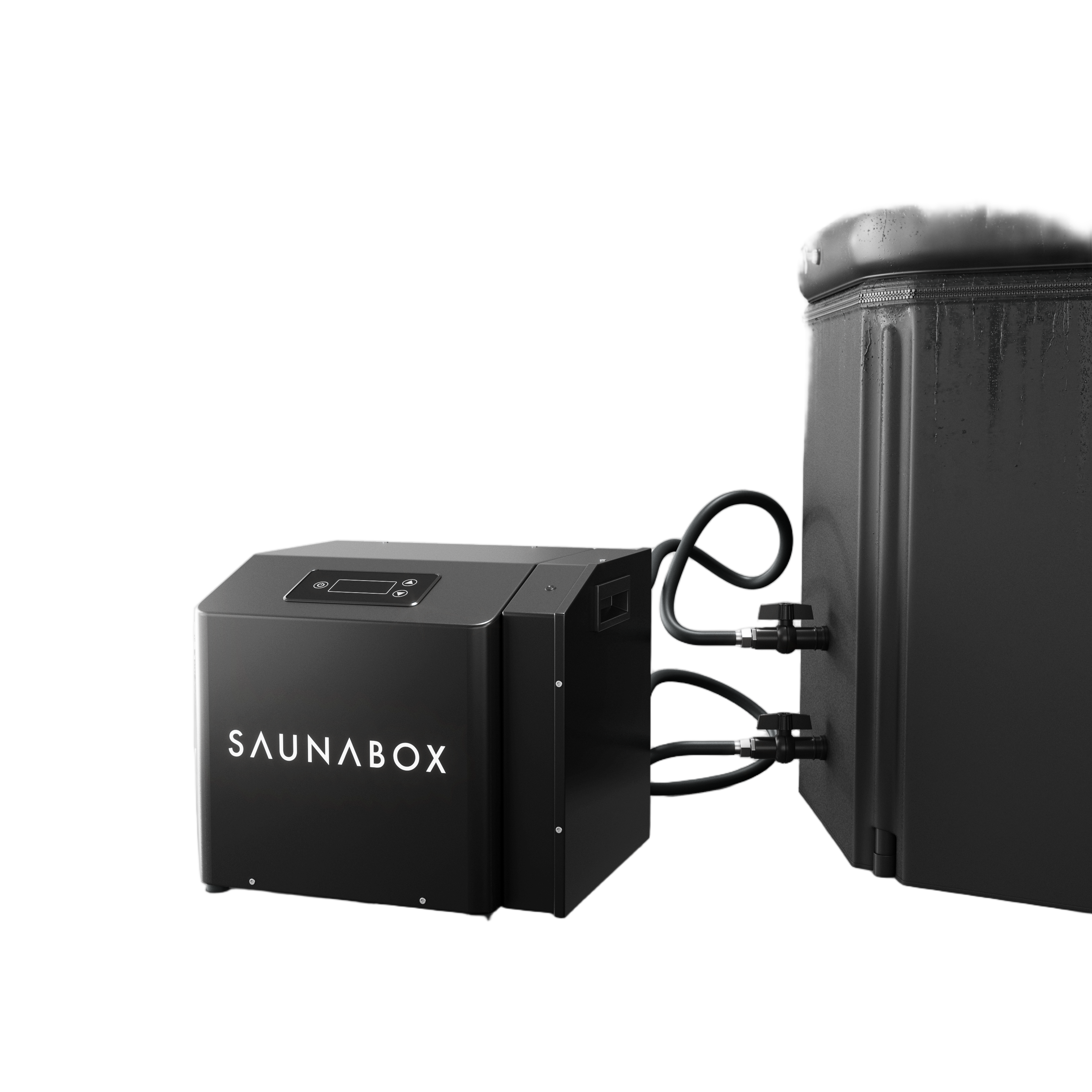 Rendered image of the SaunaBox PlungeBox water chiller unit