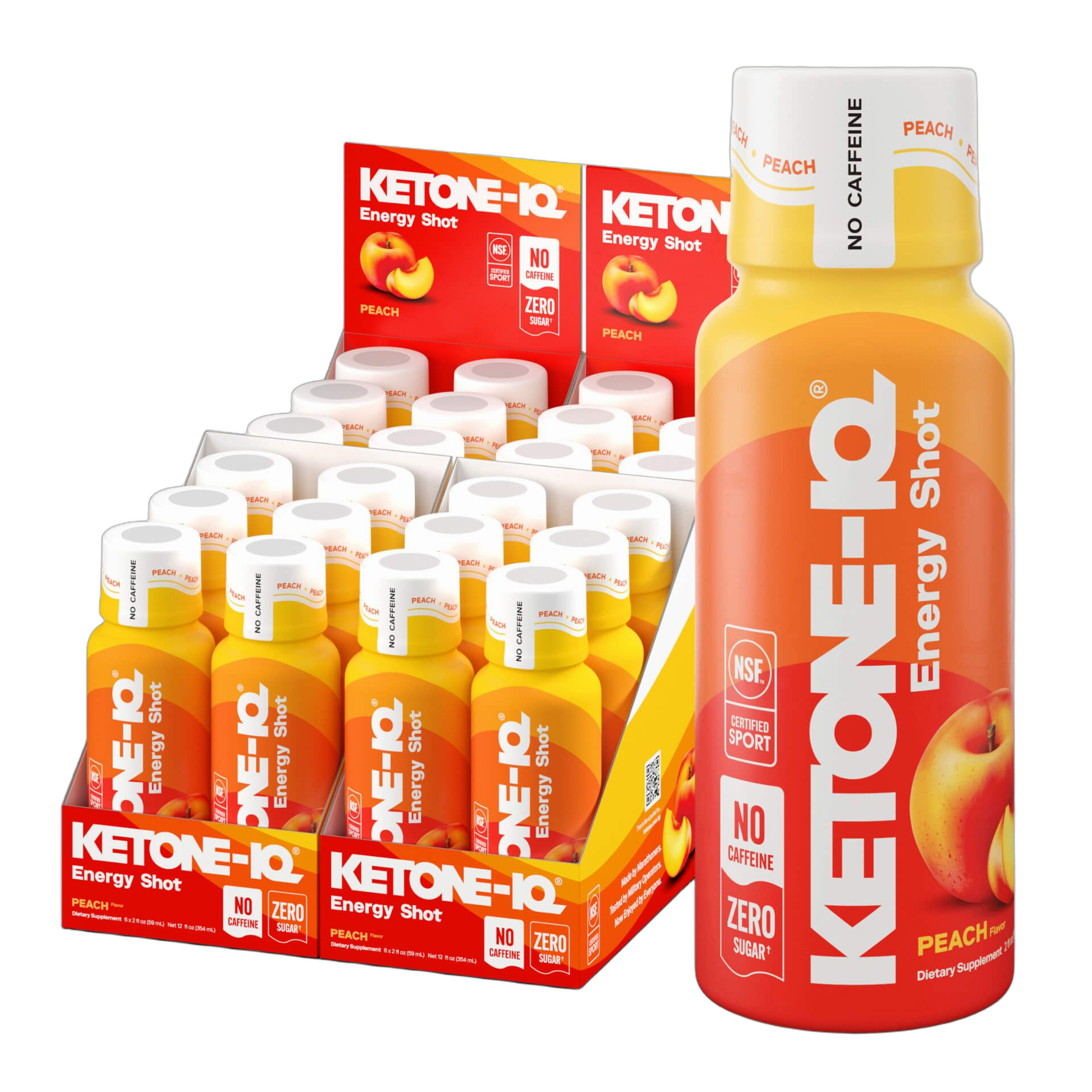 Ketone-IQ No Caffeine Shot Peach