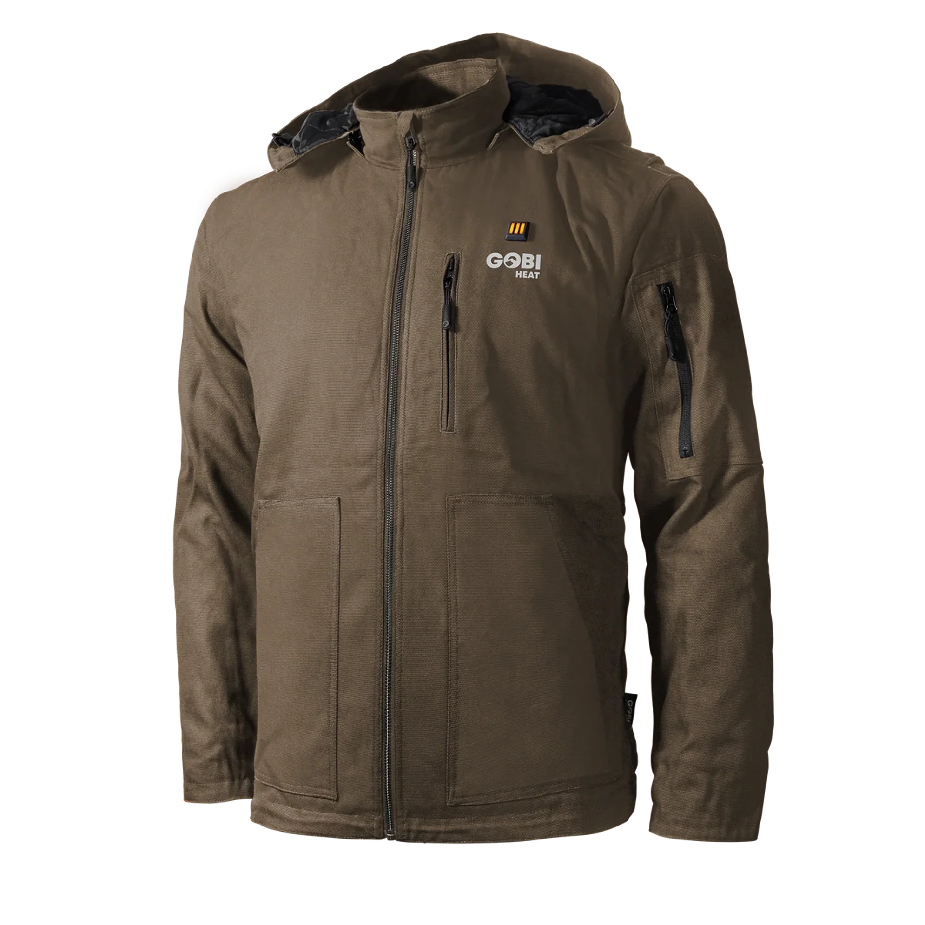 Product image for Grit Men's 5-Zone Heated Workwear Jacket in Grizzly