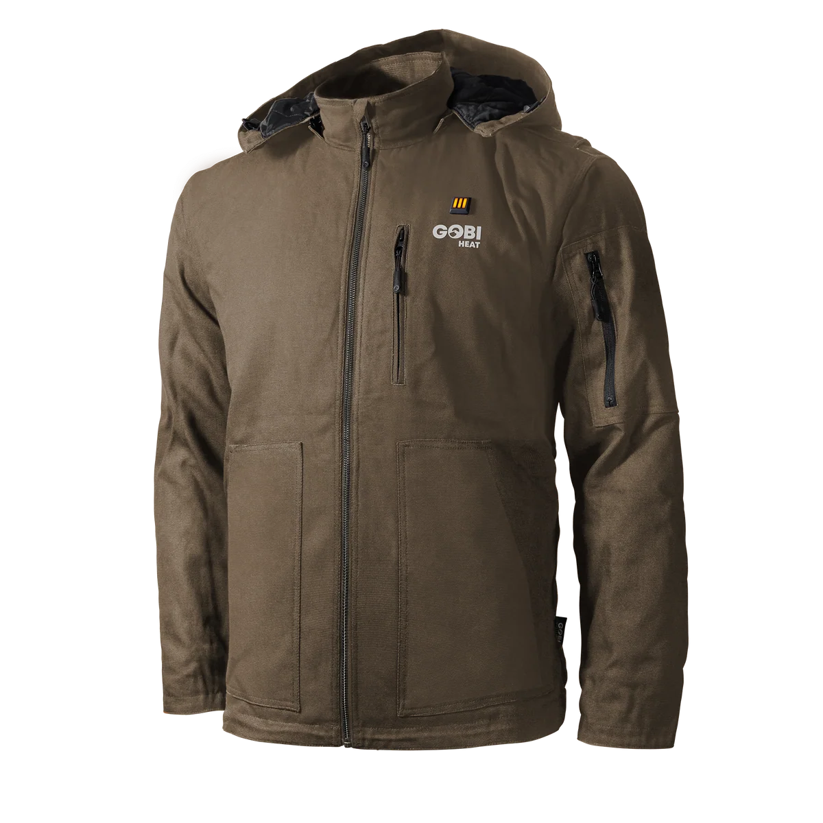 Product image for Grit Men's 5-Zone Heated Workwear Jacket in Grizzly