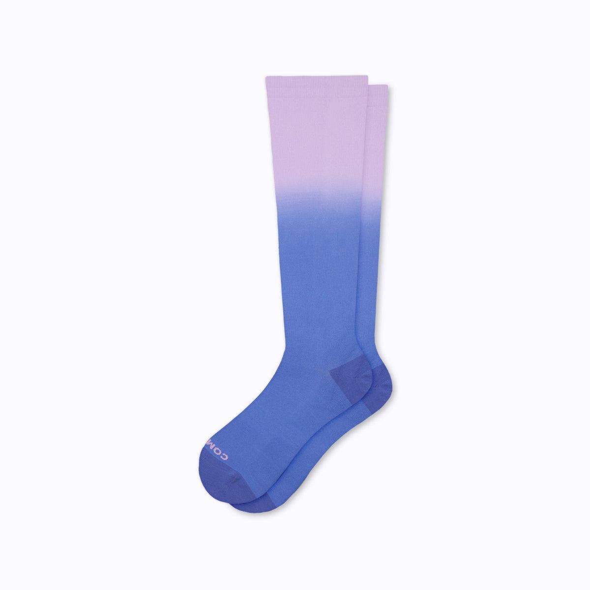 Knee-High Compression - Ombre in Purple/Denim