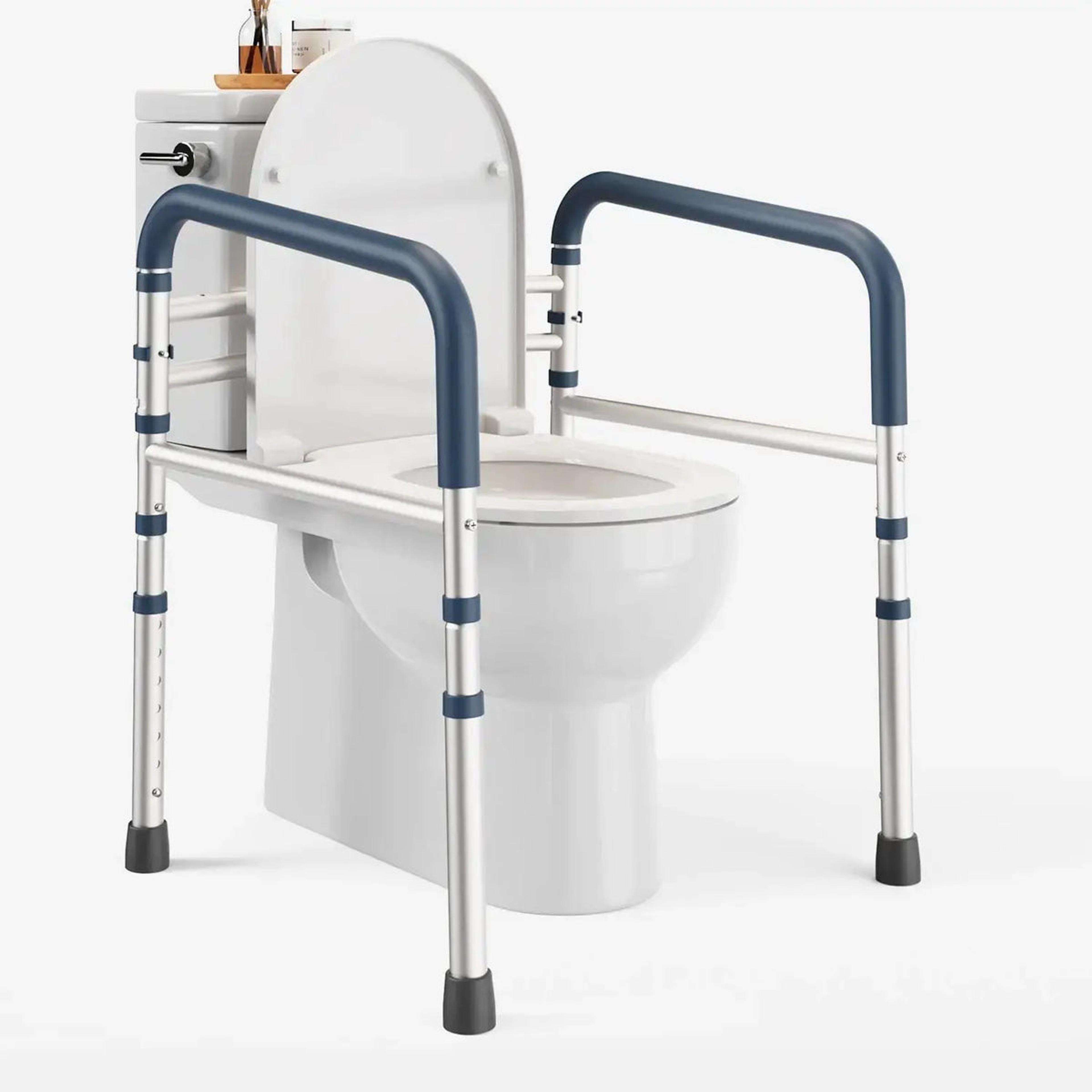 Product image for Toilet Safety Rail (350lb) in Dark Blue