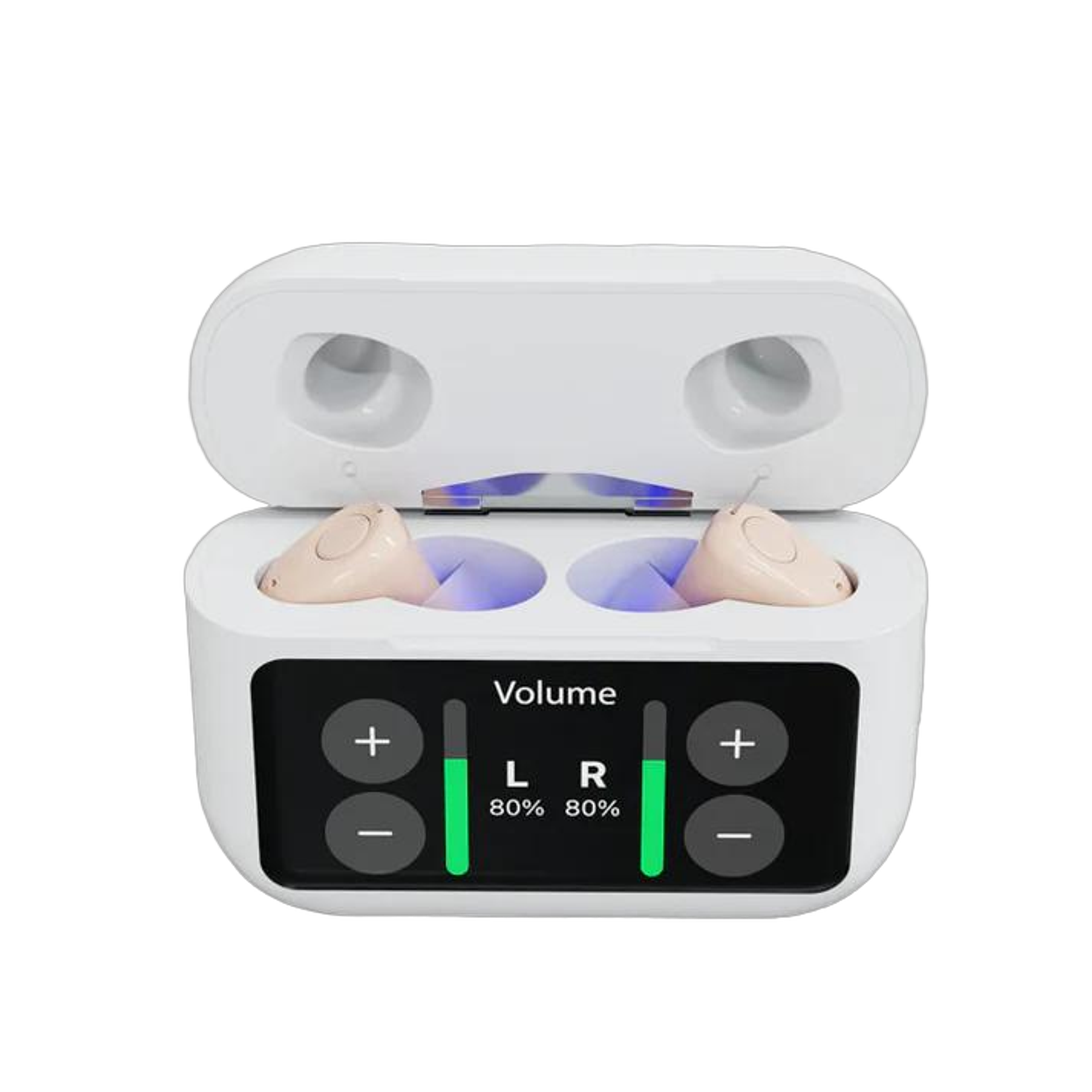 Audien Hearing Atom X Hearing Aids with Digital Case Control