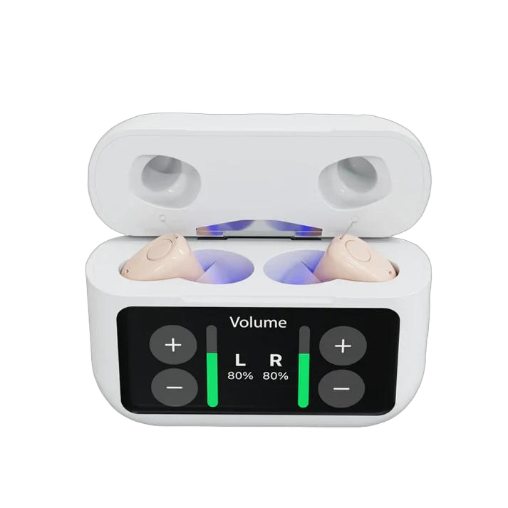 Audien Hearing Atom X Hearing Aids with Digital Case Control