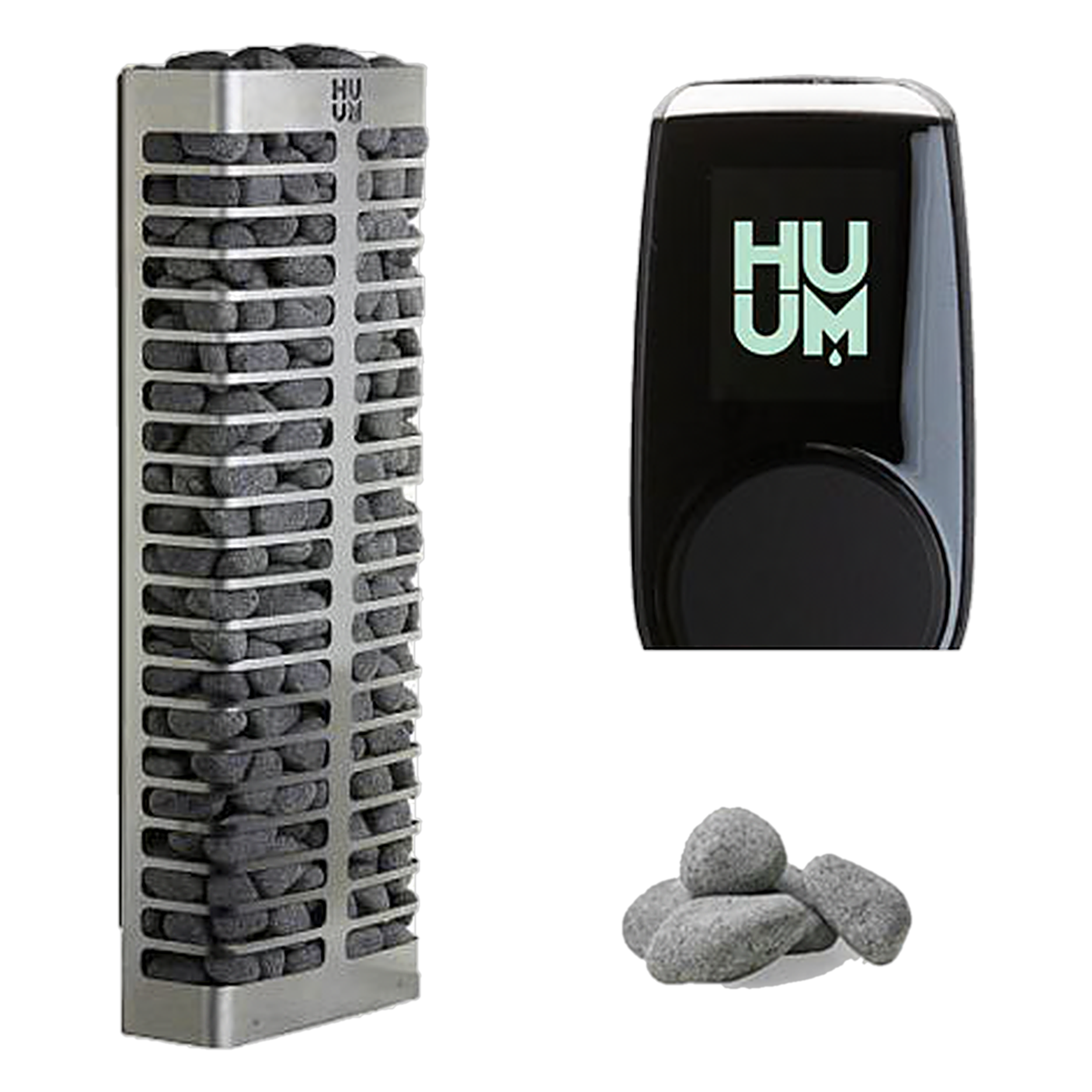 HUUM STEEL Mini 3.5kW 240V Electric Sauna Heater Package