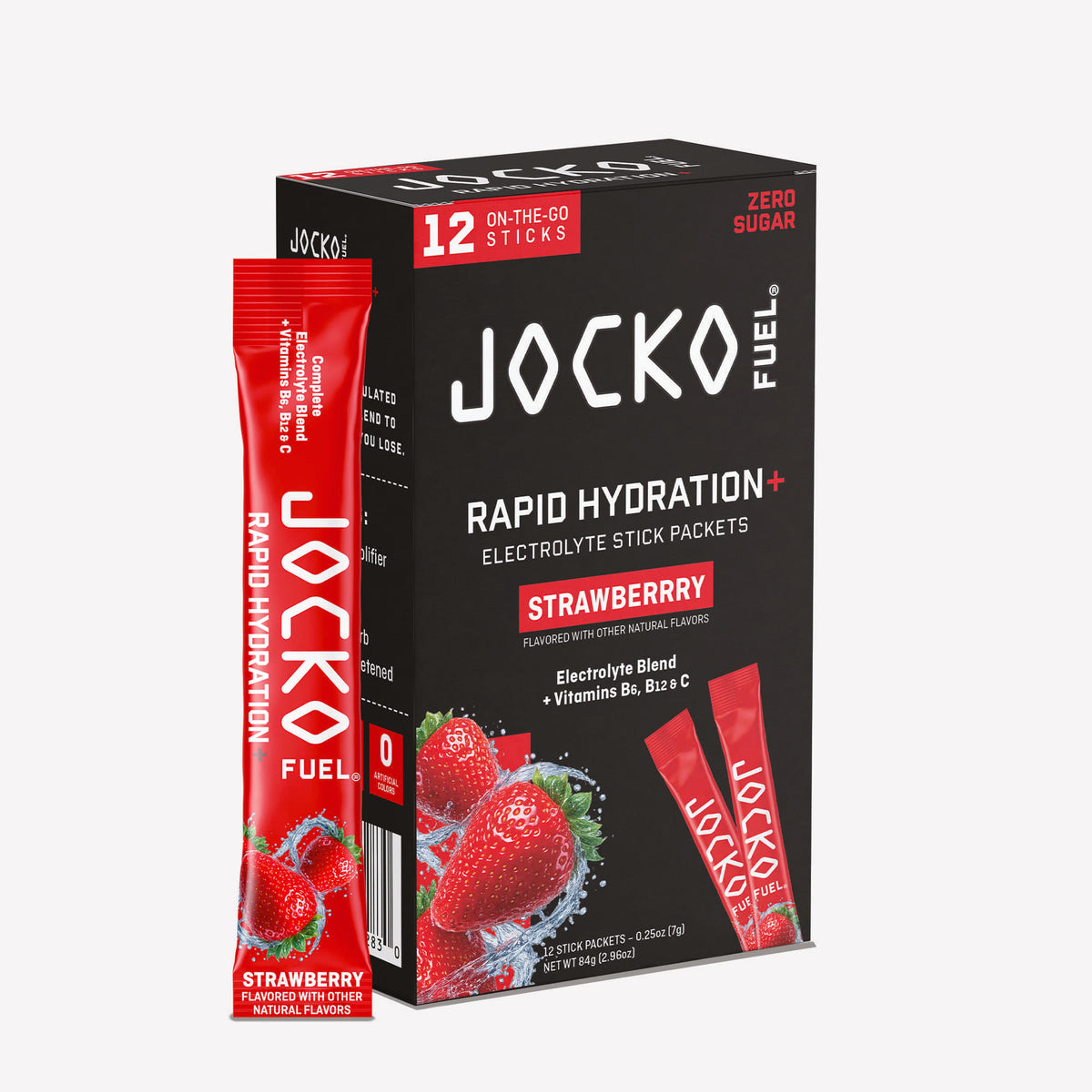 Product image for Jocko Fuel Rapid Hydration+ (12-Pack) in Strawberry