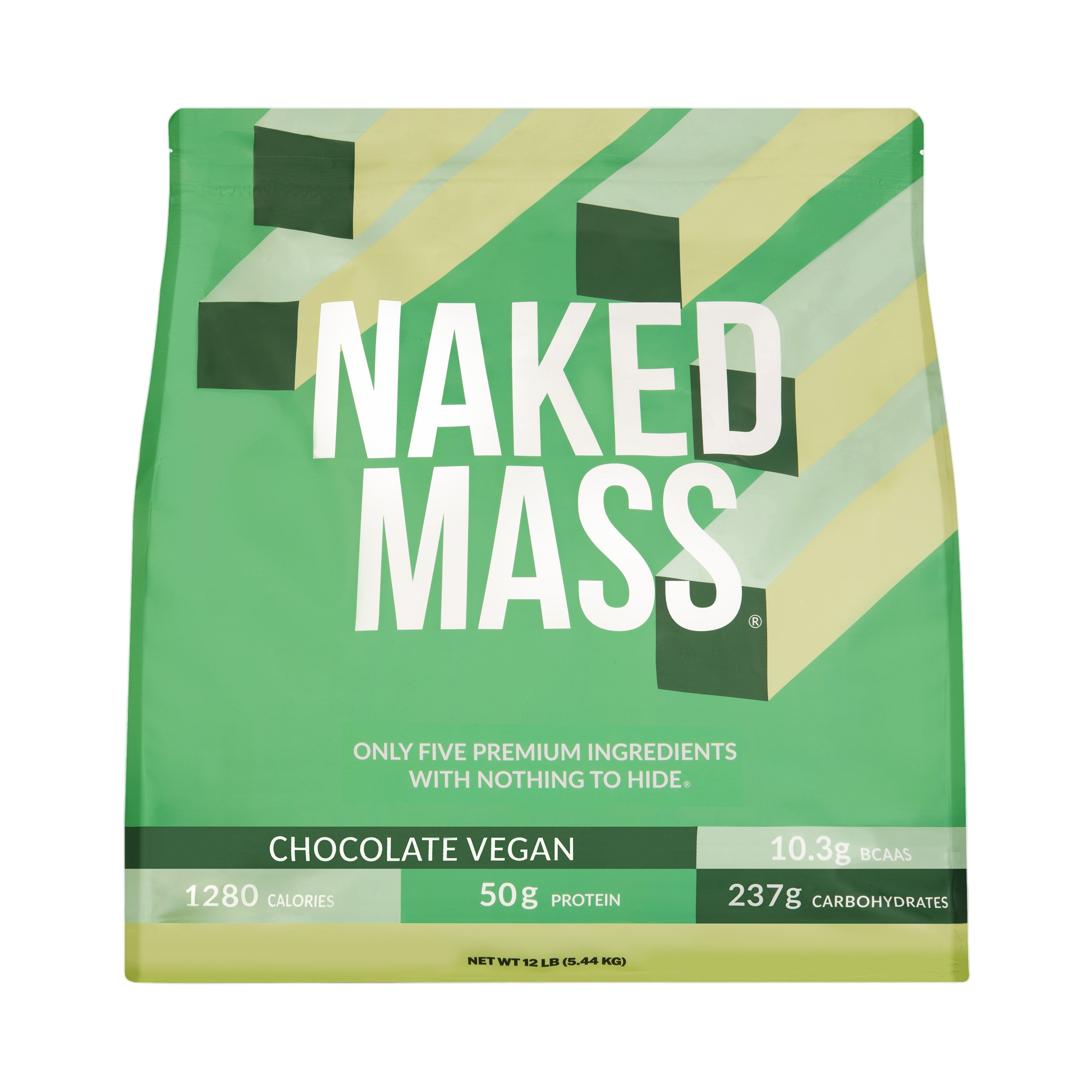 Bag of Chocolate Vegan Naked Mass 12lb