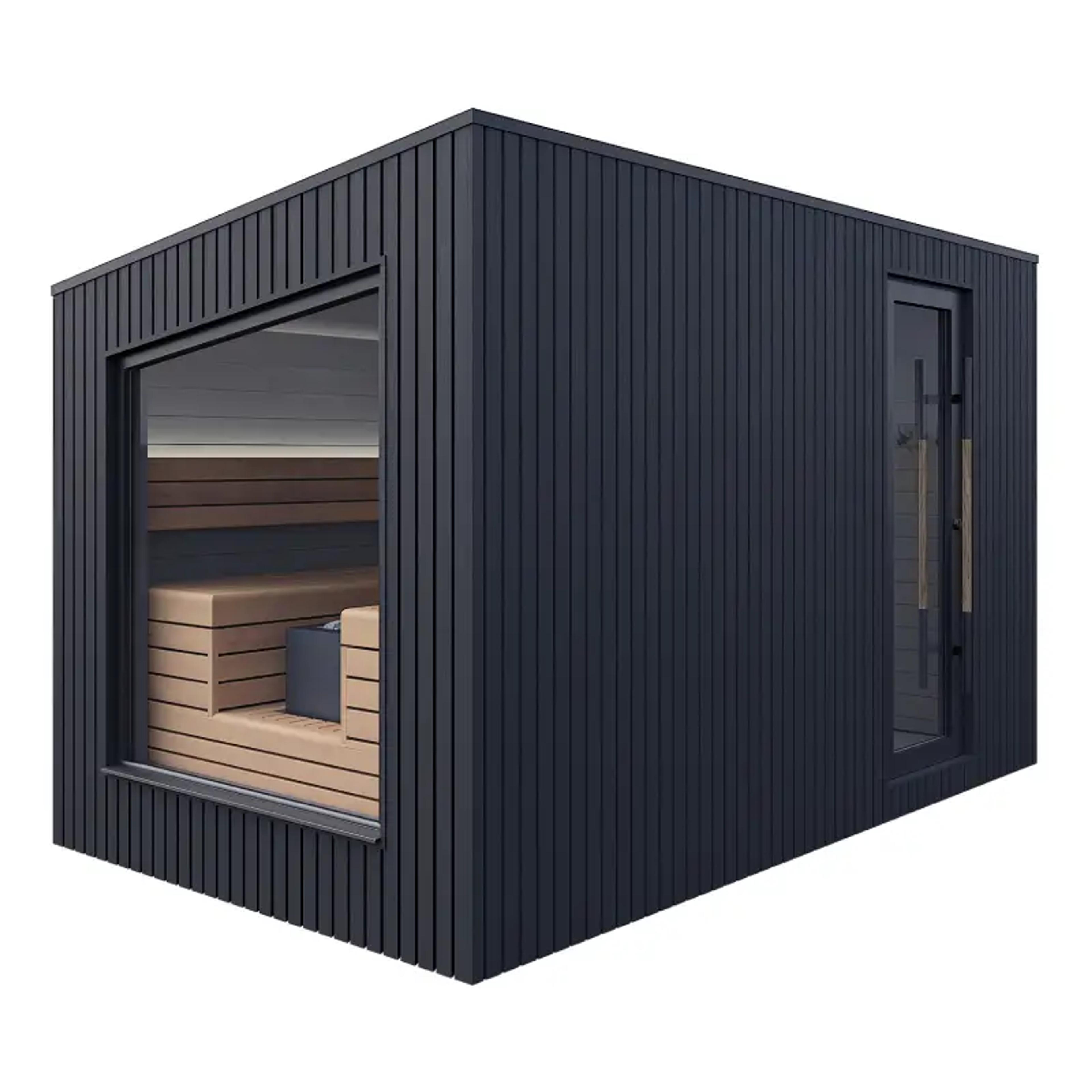 Auroom Terra Medium Outdoor Sauna by Auroom - Choice of Thermo-Pine Finish