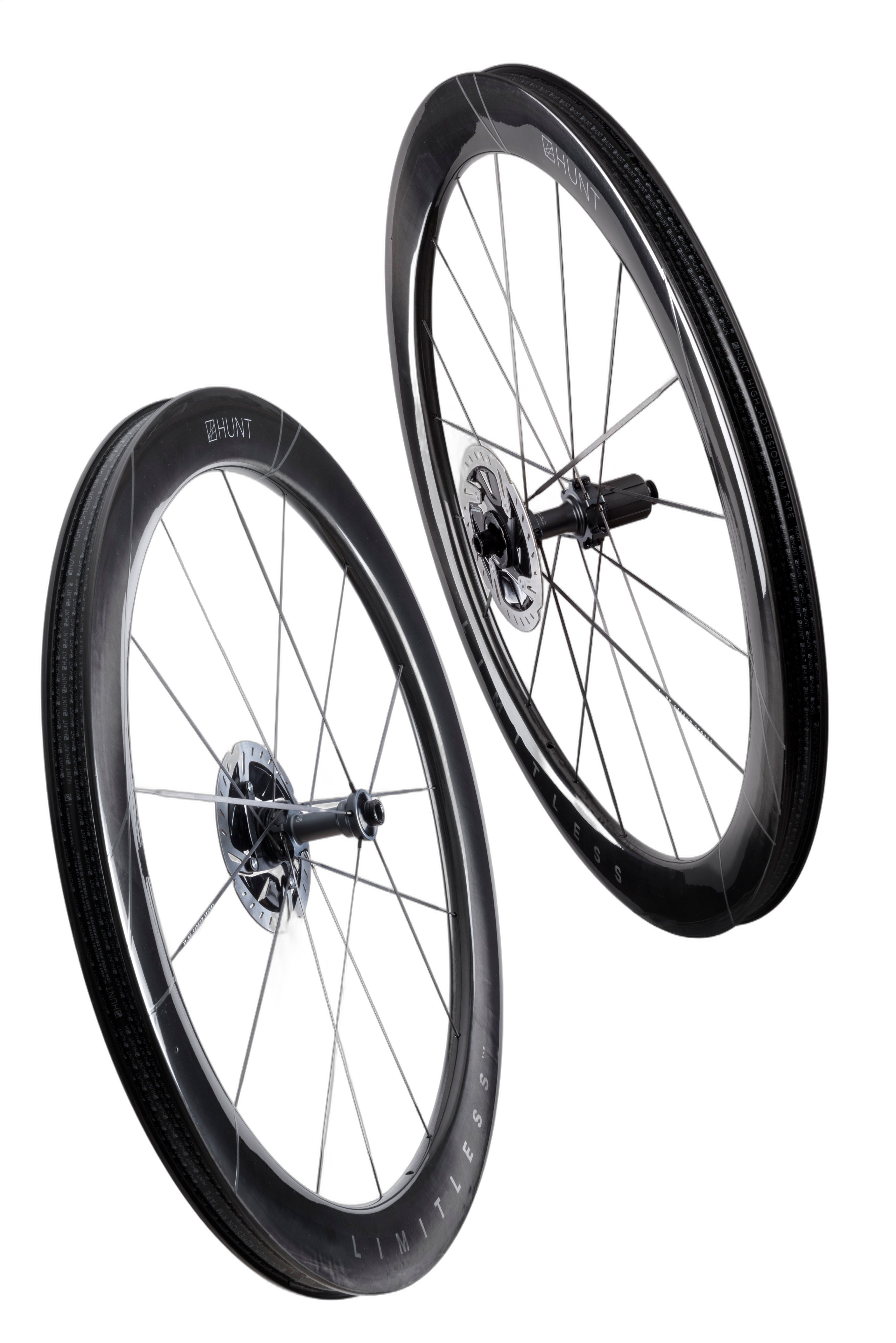 HUNT 5AM Limitless Ti_UD Carbon Spoke Wheelset - CeramicSpeed / Shimano/SRAM HG Splined