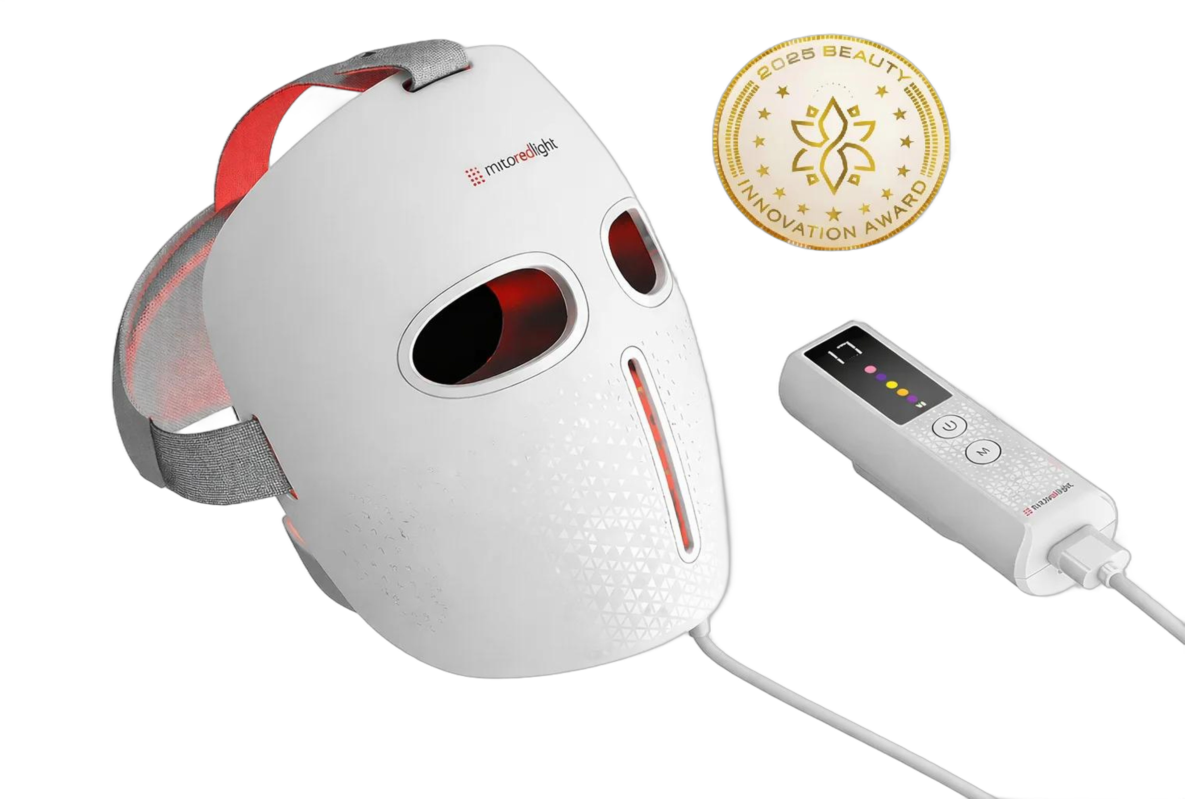 MitoGLOW™ LED Red Light Therapy Mask | With Blue, Yellow, Red and Near Infrared LED