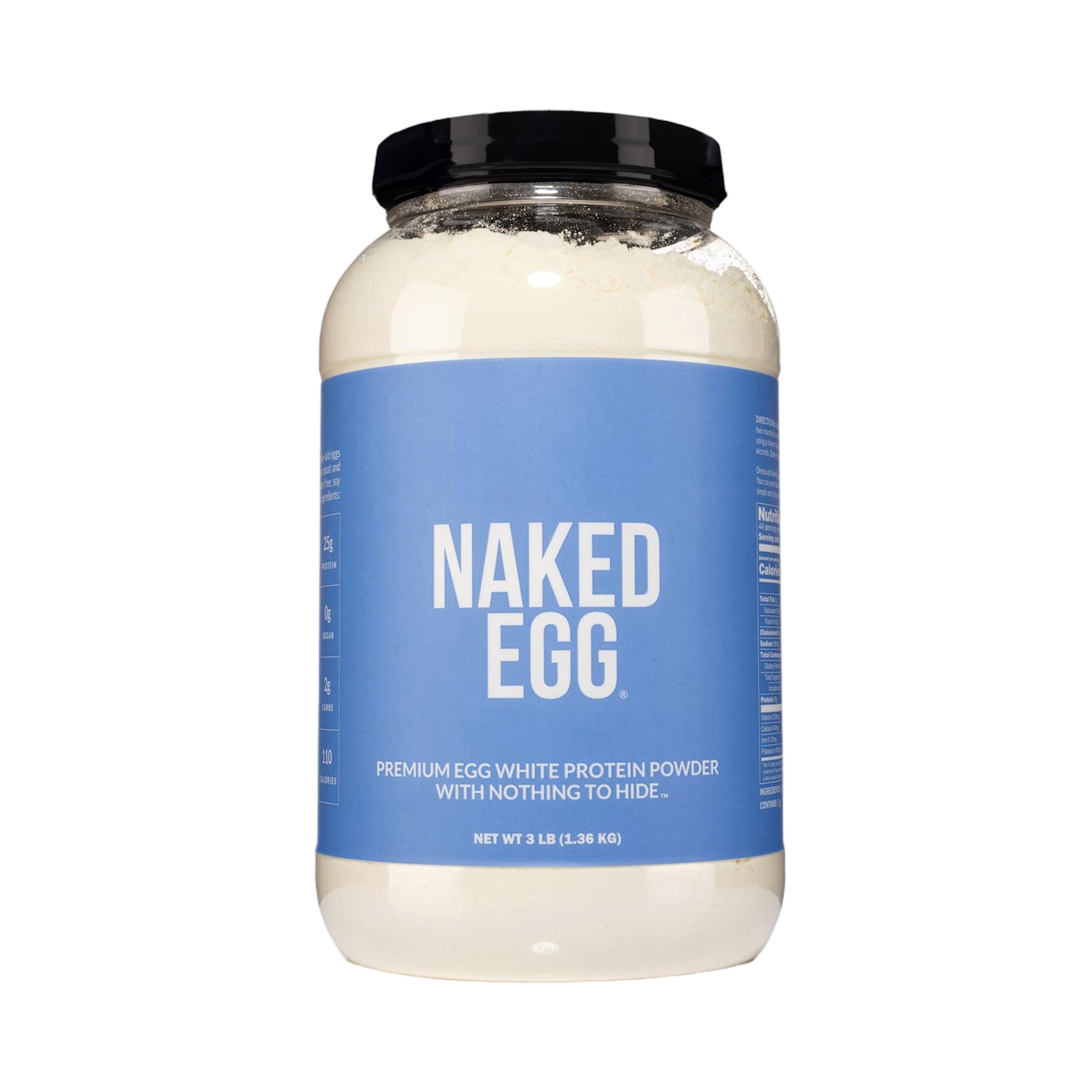 Bag of Naked Egg egg white protein powder, 3lb