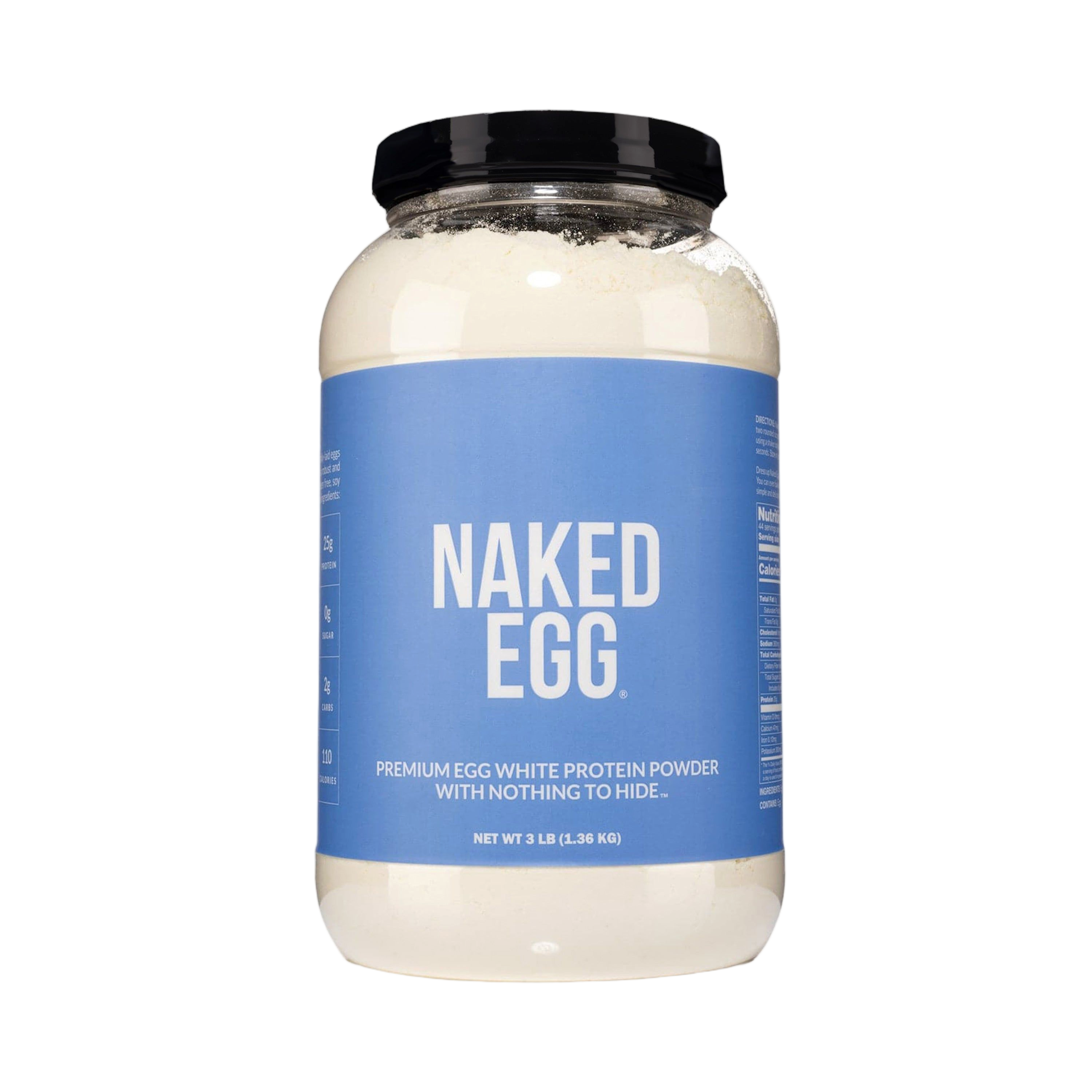 Bag of Naked Egg egg white protein powder, 3lb