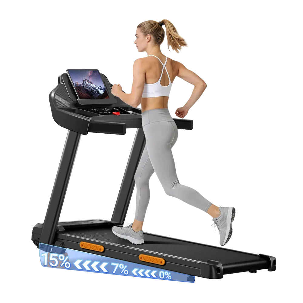 Product image for SF20 Foldable Treadmill with Wider Three Screen & Holder