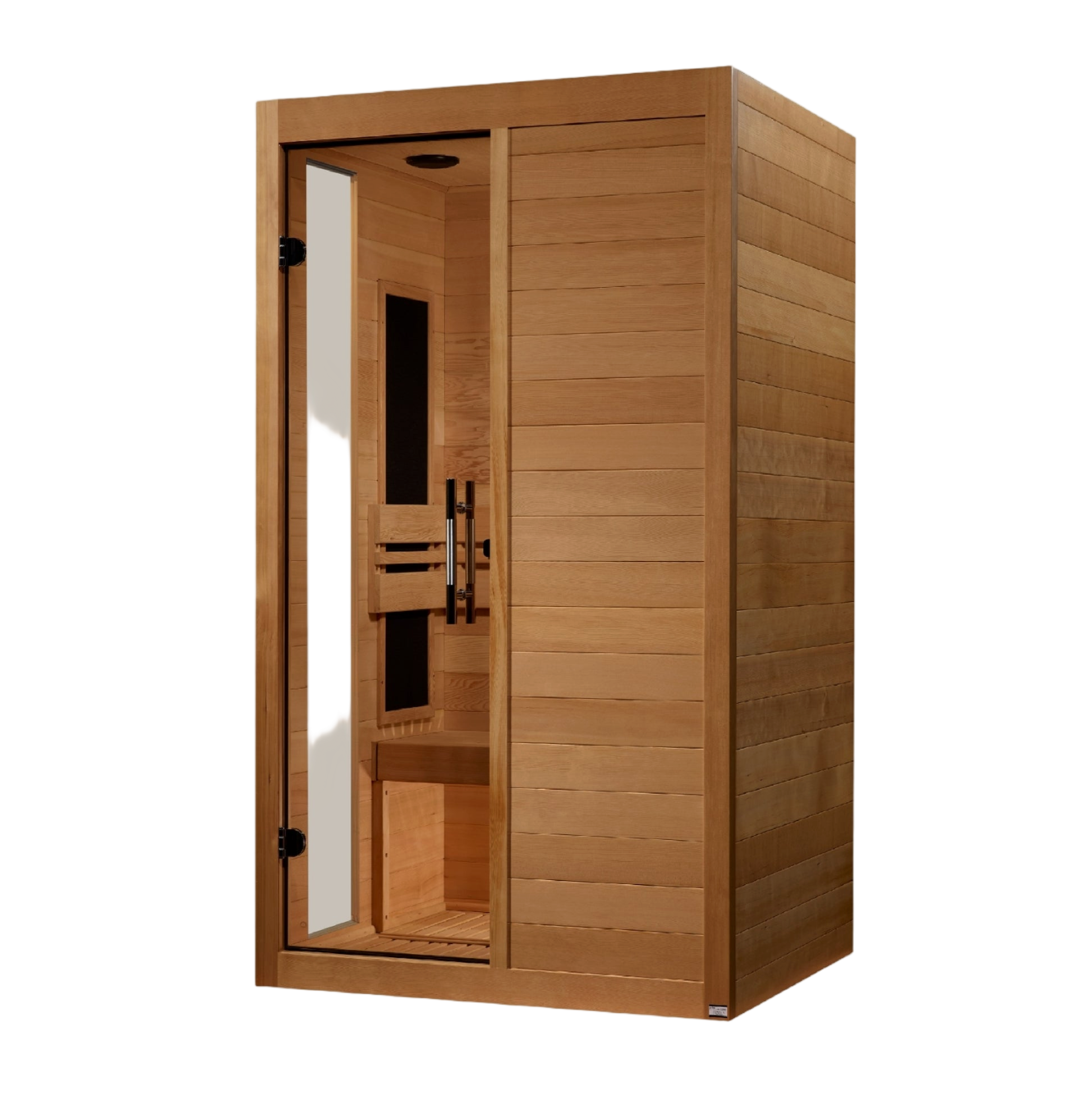 Dynamic Lucca Elite 2-person infrared sauna with glass door
