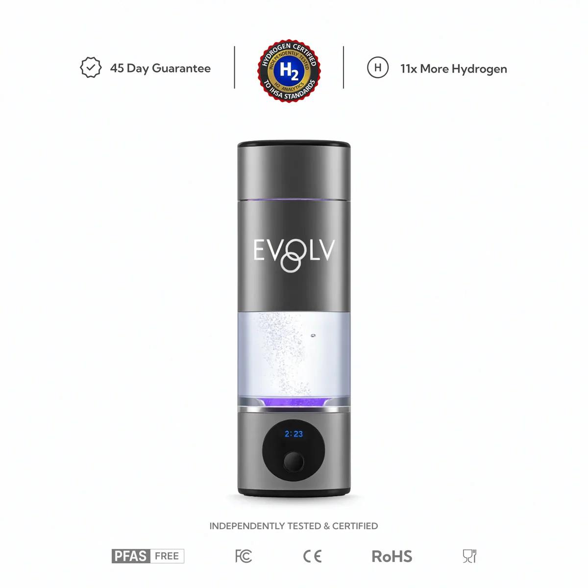 Product image for EVOLV Hydrogen Water Bottle in Carbon